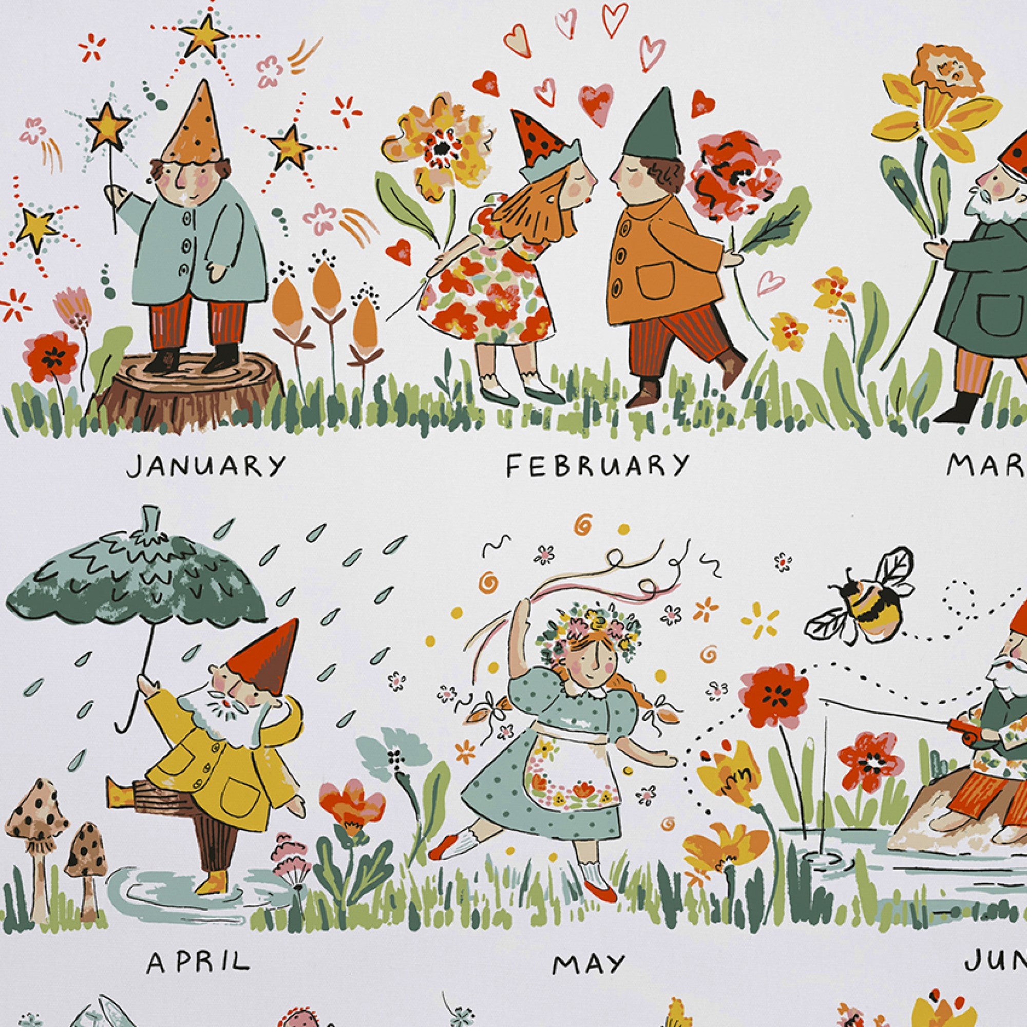 Ulster Weavers Gnome for the Holidays Tea Towel - Cotton One Size in Multi - Tea Towel - Ulster Weavers