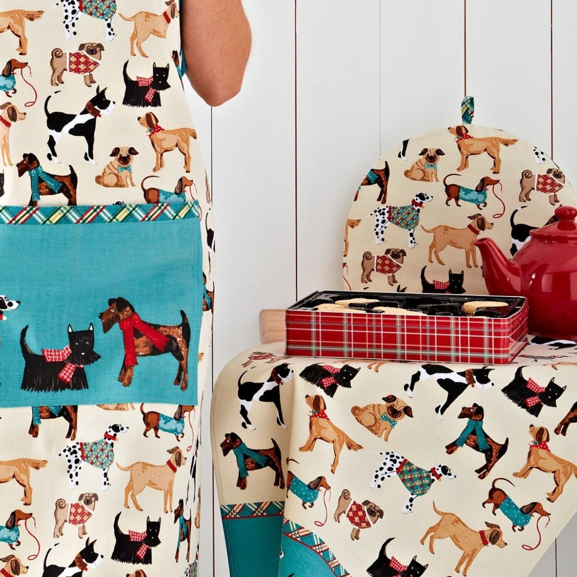 Ulster Weavers Hound Dog Foldable Tote Bag Medium in Natural - Roll-Up Bag - Ulster Weavers