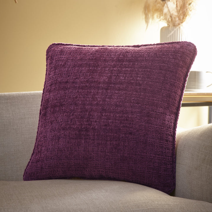 Alba Cushion by Appletree Loft in Wine 43 x 43cm