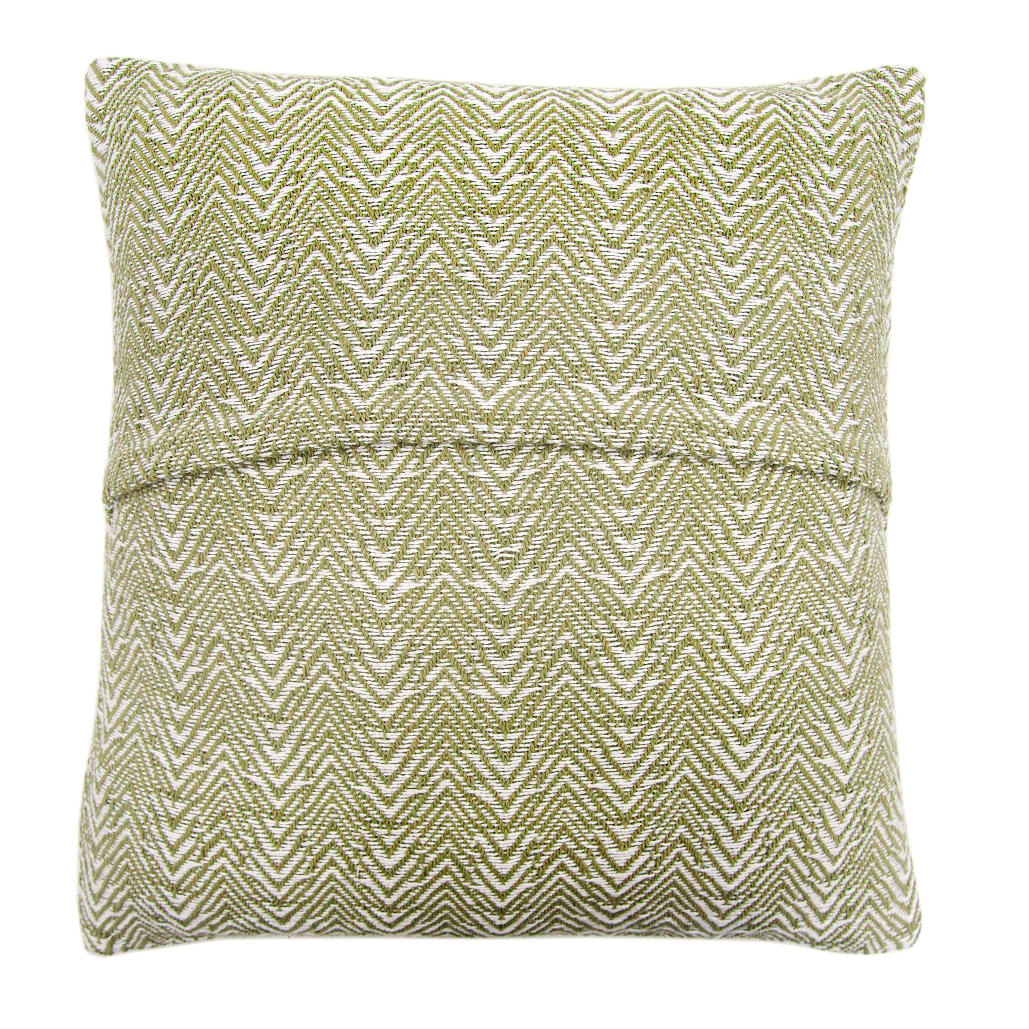 Herringbone Cushion by Appletree Loft in Khaki 43 x 43cm - Cushion - Appletree Loft