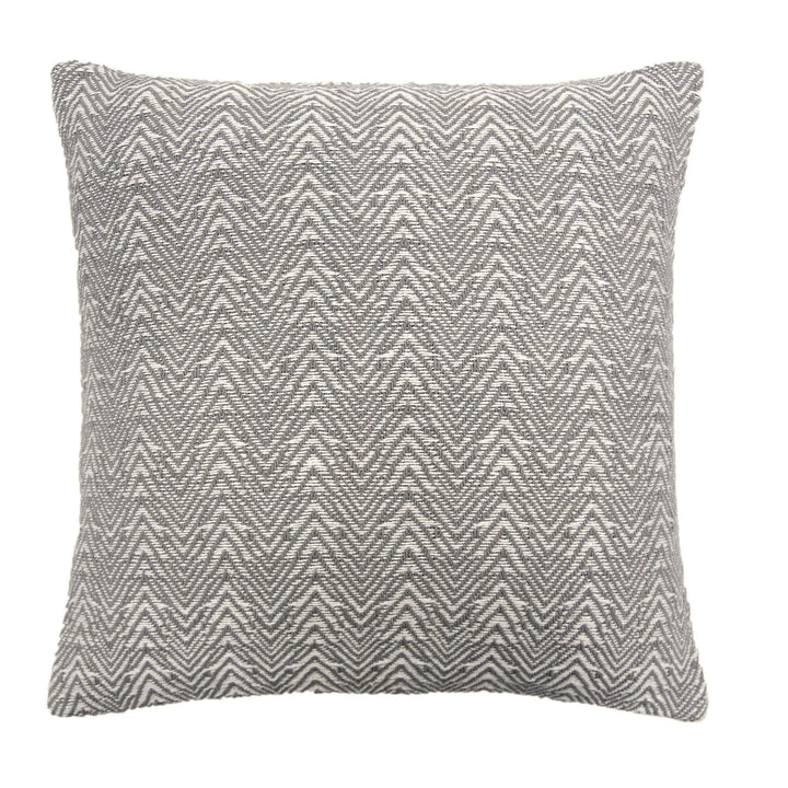 Herringbone Cushion by Appletree Loft in Silver 43 x 43cm - Cushion - Appletree Loft