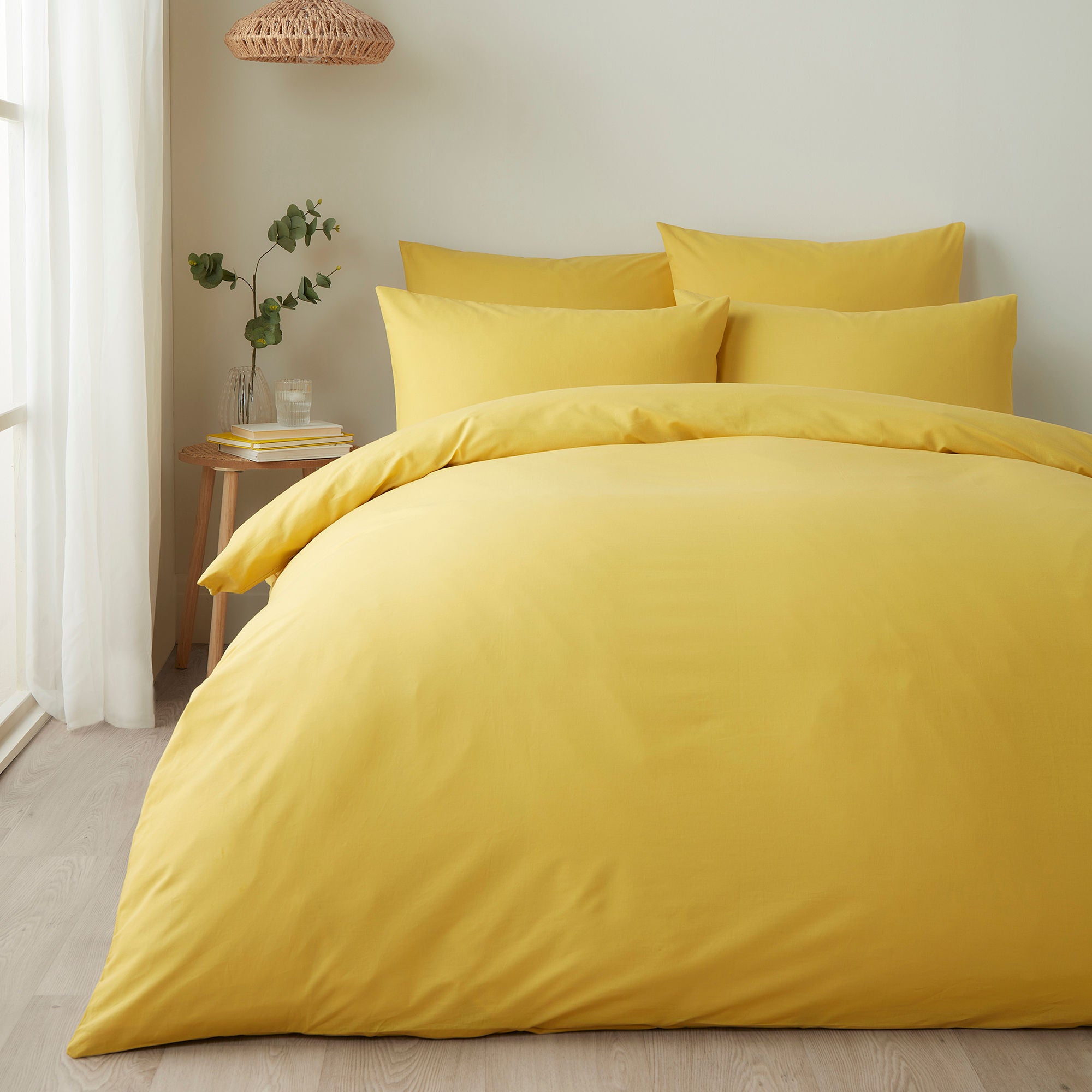 Appletree Pure Cotton Duvet Cover Set by Appletree Style in Yellow - Duvet Cover Set - Appletree Style