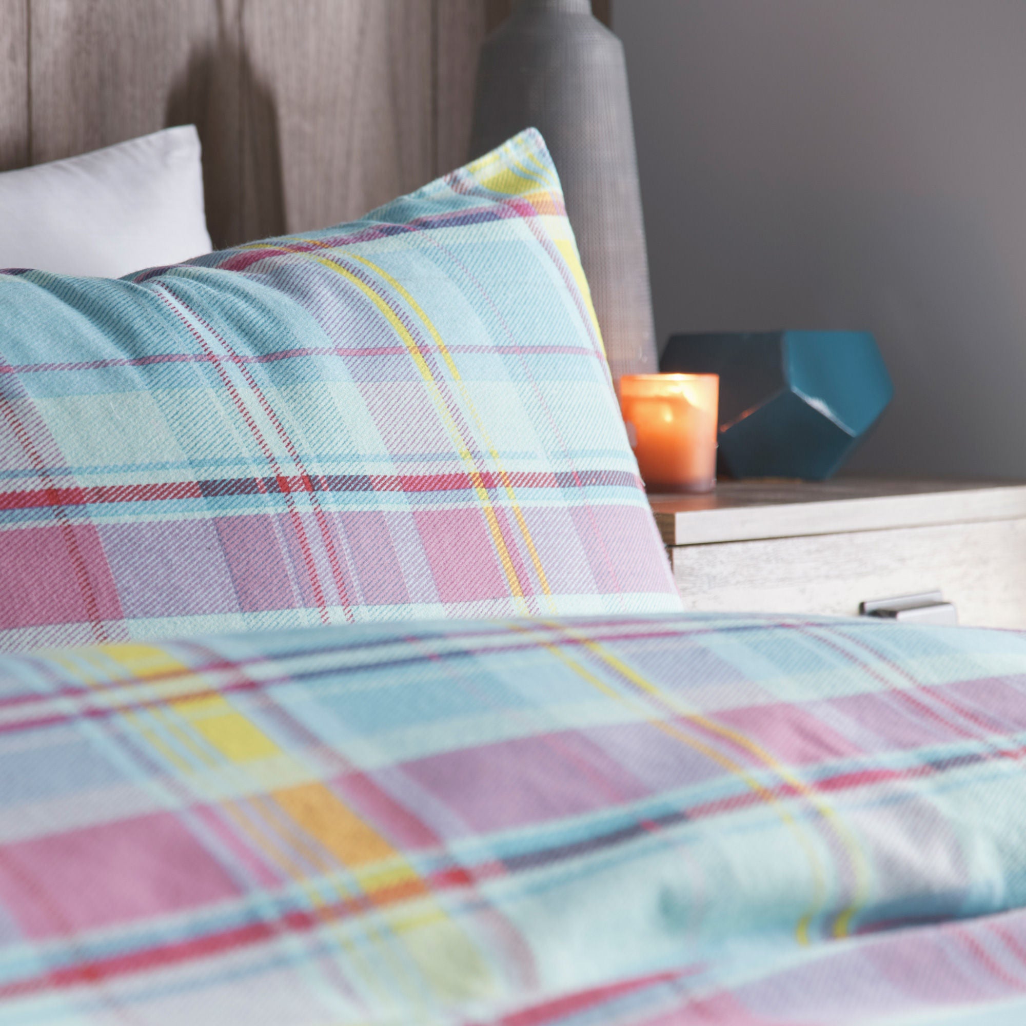 Applecross Check Duvet Cover Set by Appletree Hygge in Multi - Duvet Cover Set - Appletree Hygge