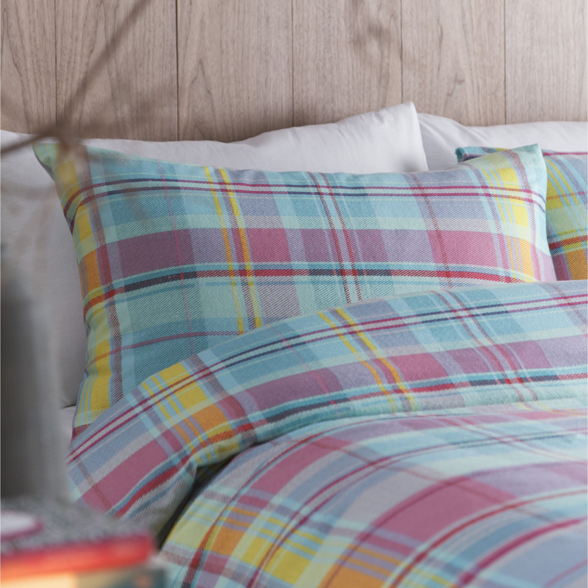 Applecross Check Duvet Cover Set by Appletree Hygge in Multi - Duvet Cover Set - Appletree Hygge