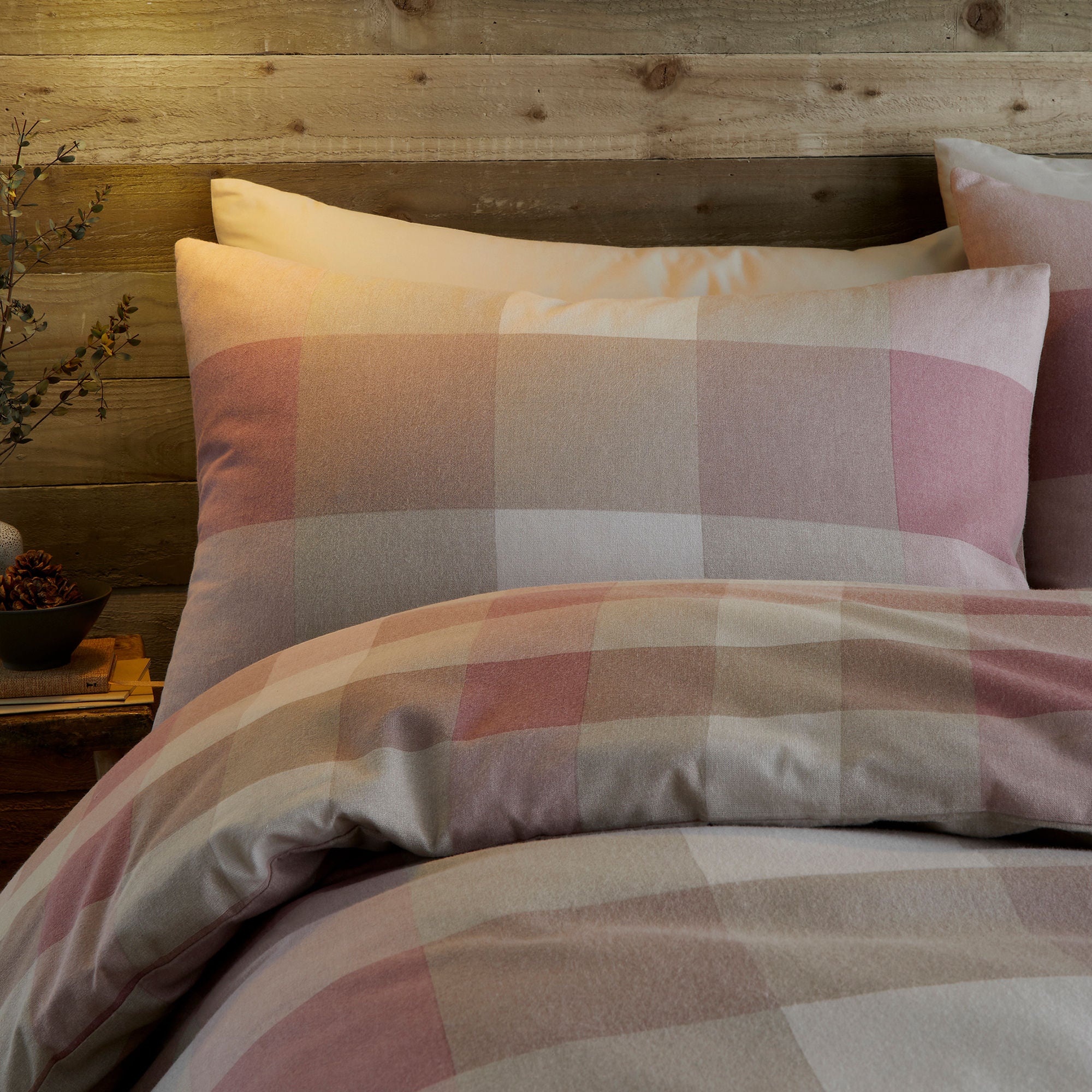 Ashford Check Duvet Cover Set in Natural - Duvet Cover Set - Appletree