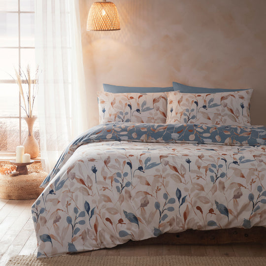 Anya Duvet Cover Set in Blue