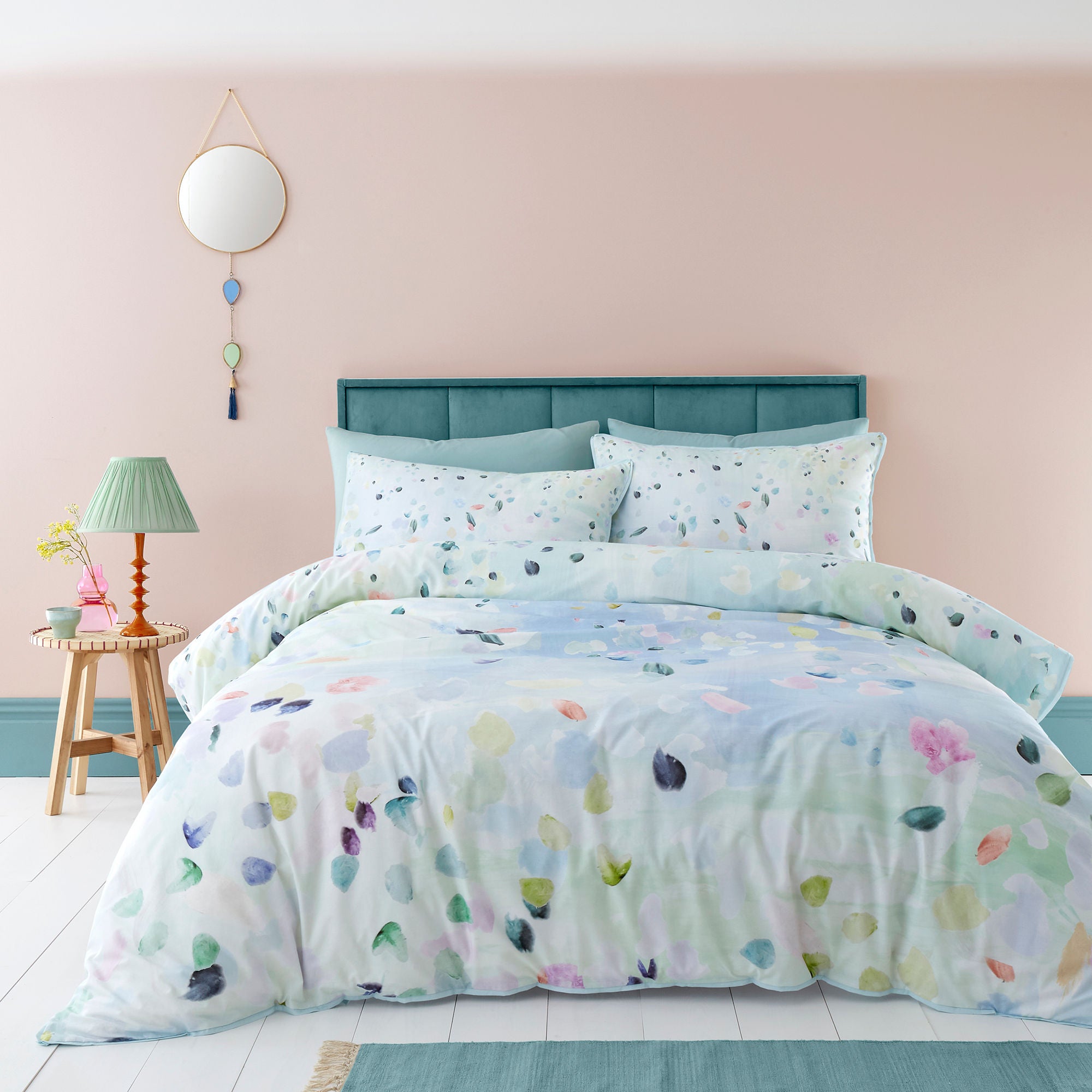 Alfresco Duvet Cover Set by Appletree Style in Duck Egg - Duvet Cover Set - Appletree Style