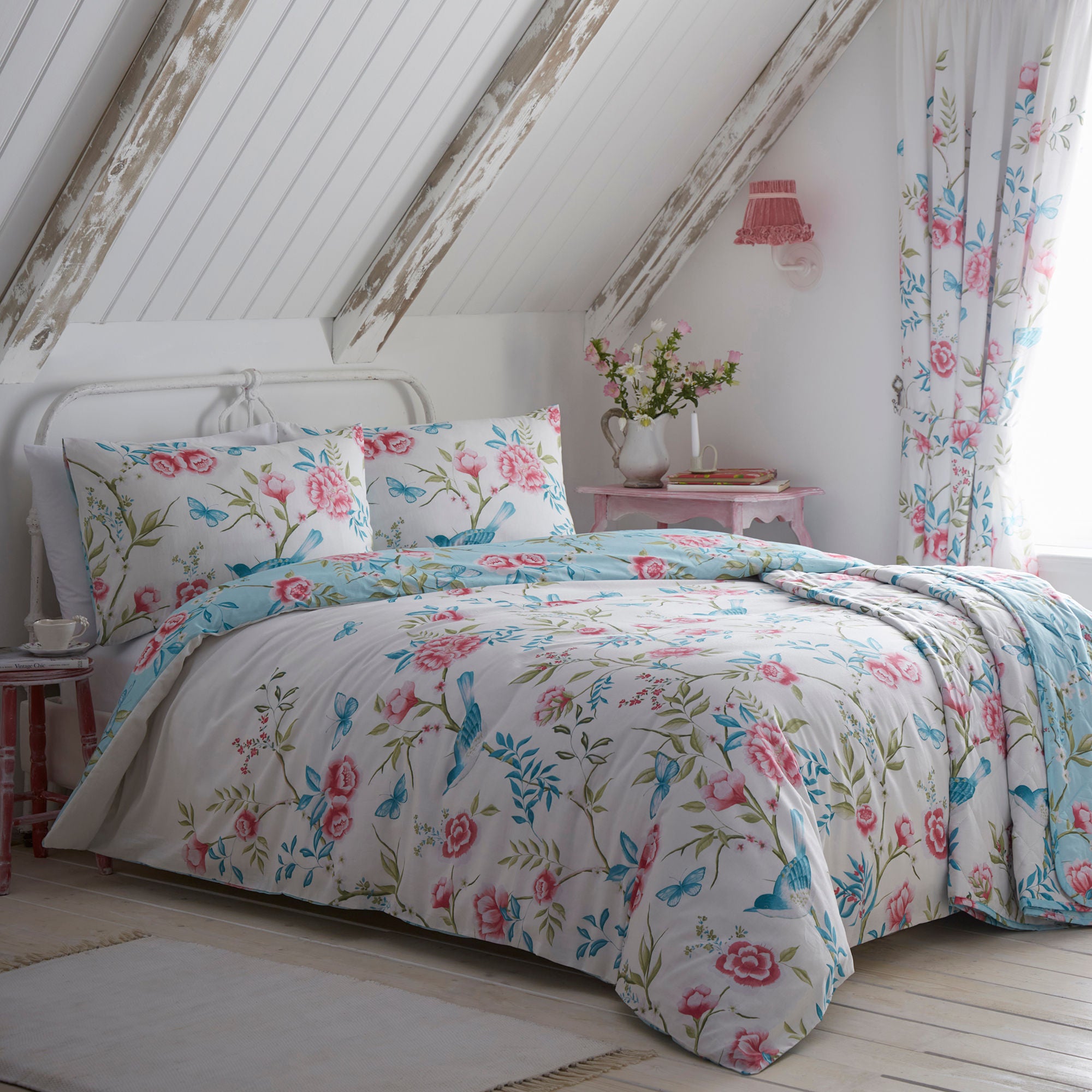 Amelle Duvet Cover Set by Dreams & Drapes Design in Blue - Duvet Cover Set - Dreams & Drapes Design