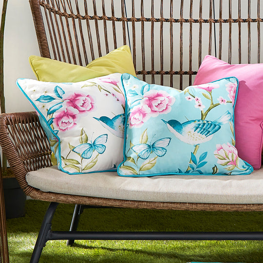 Amelle Outdoor Cushion in Blue 43 x 43cm