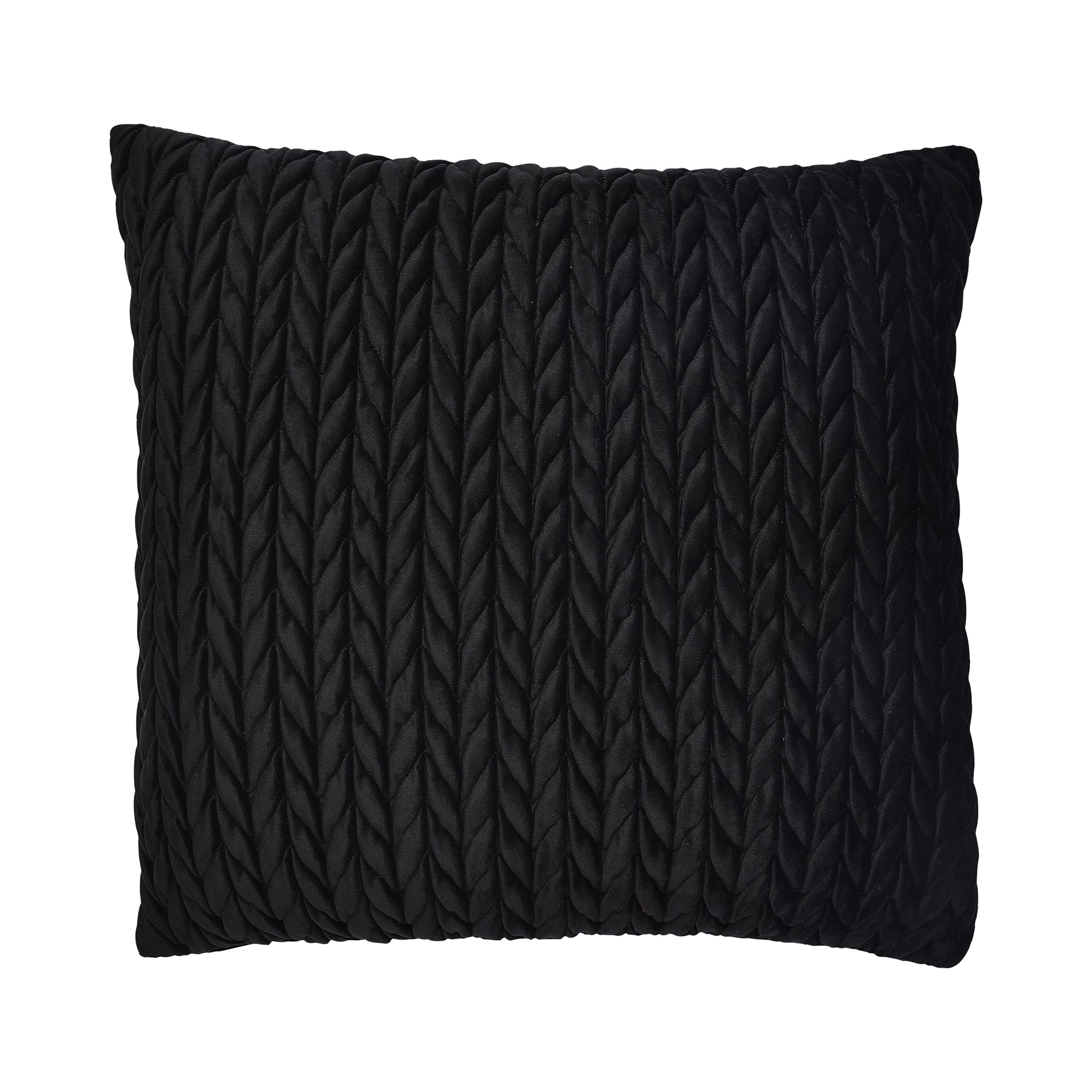 Amory Cushion by Laurence Llewelyn-Bowen in Black 43 x 43cm - Cushion - Laurence Llewelyn-Bowen