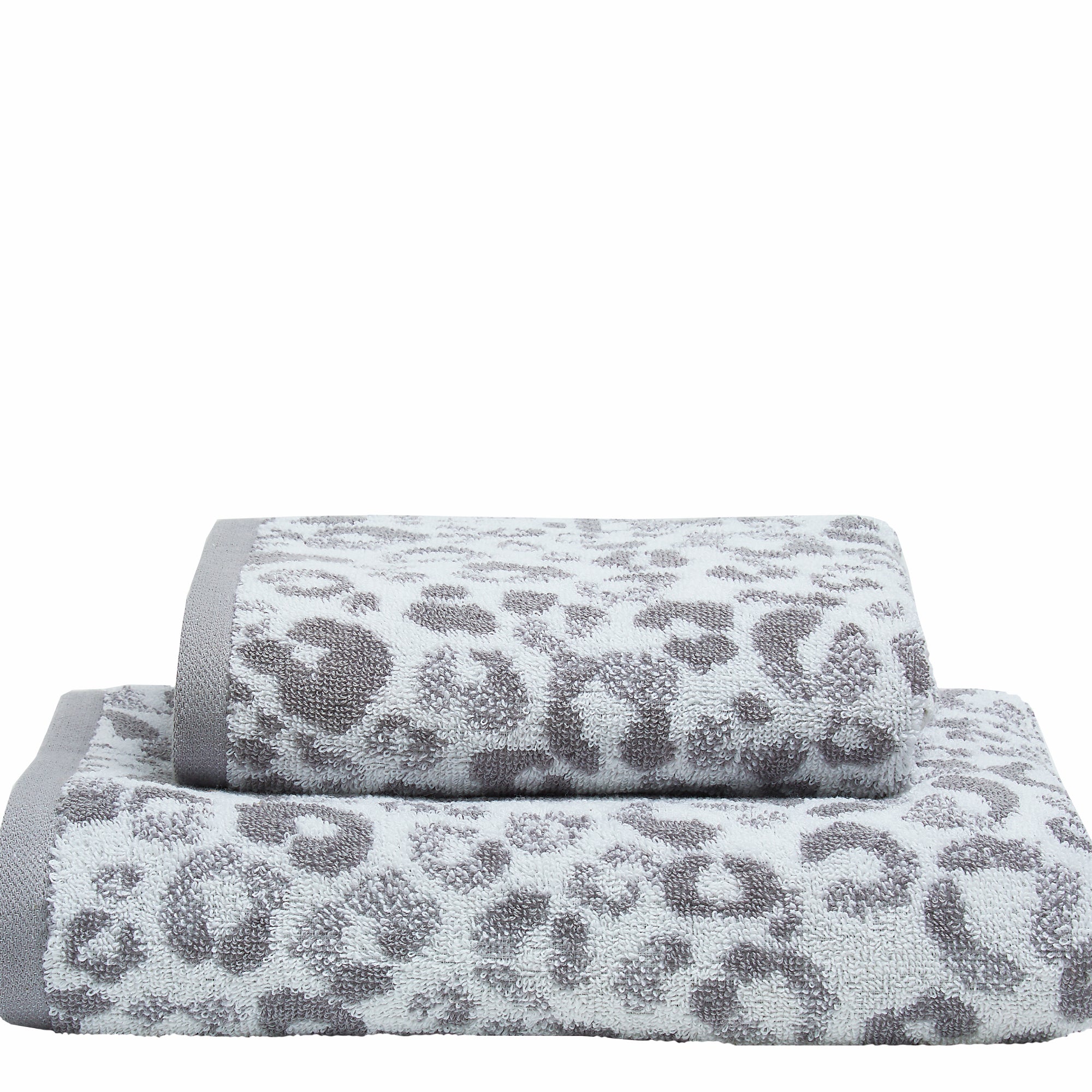 Animal Print Towels by Fusion Bathroom in Grey - Hand Towel - Fusion Bathroom