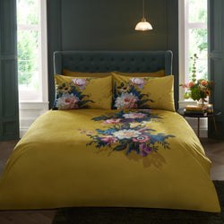 Ashington Duvet Cover Set by Appletree Heritage in Ochre - Duvet Cover Set - Appletree Heritage