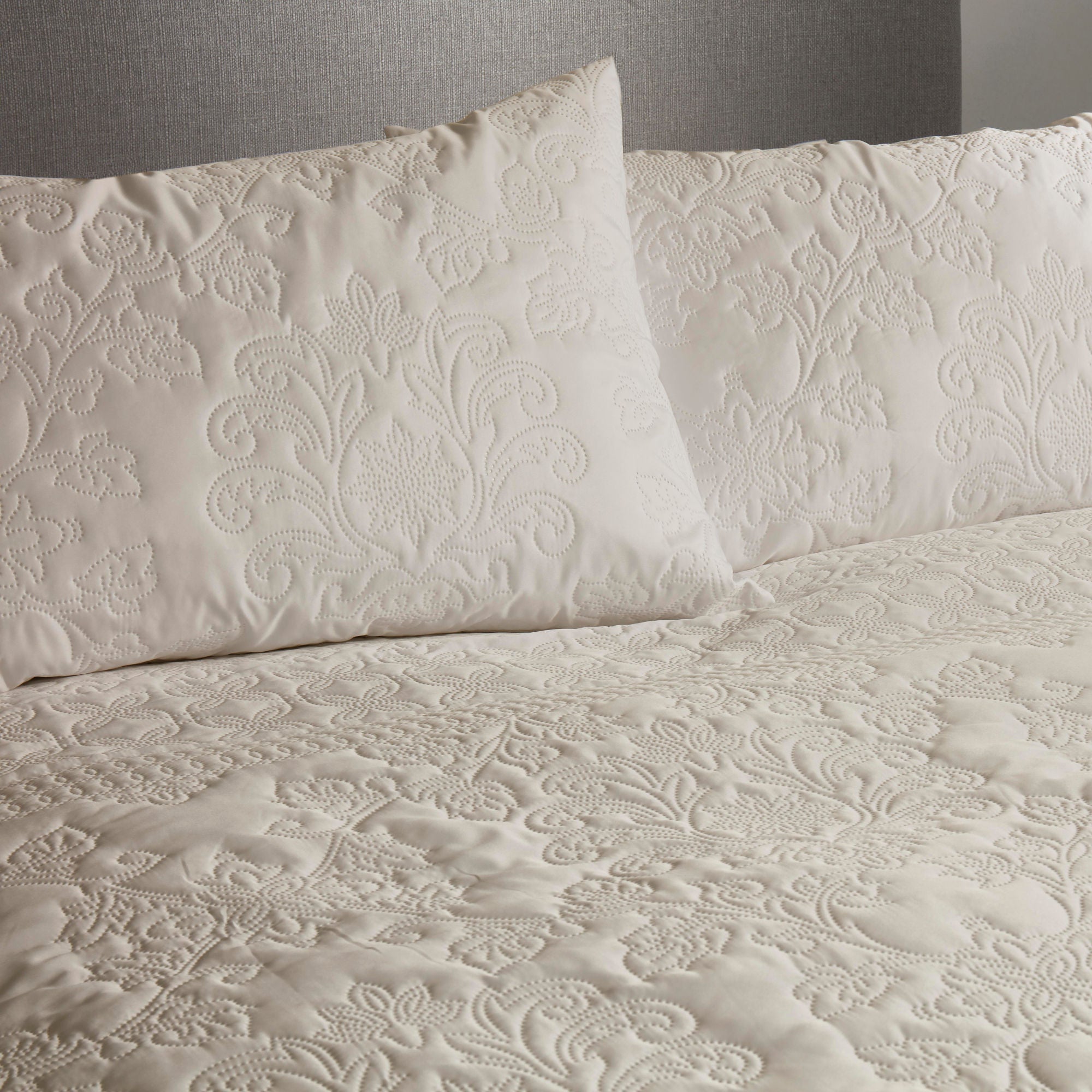 Avery Stripe Duvet Cover Set by Serene in Natural - Duvet Cover Set - Serene