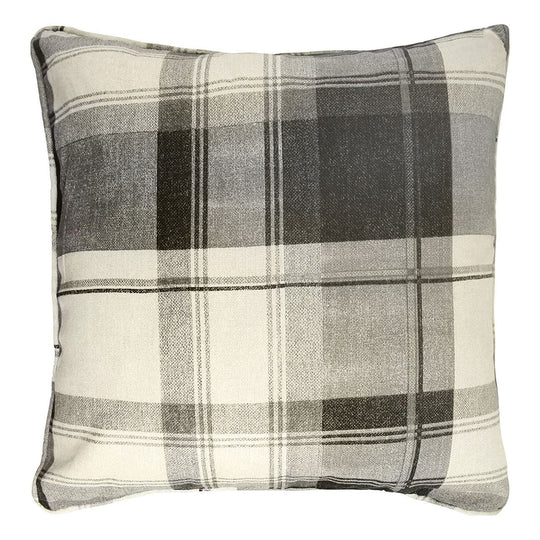 Balmoral Check Cushion in Slate 43 x 43cm