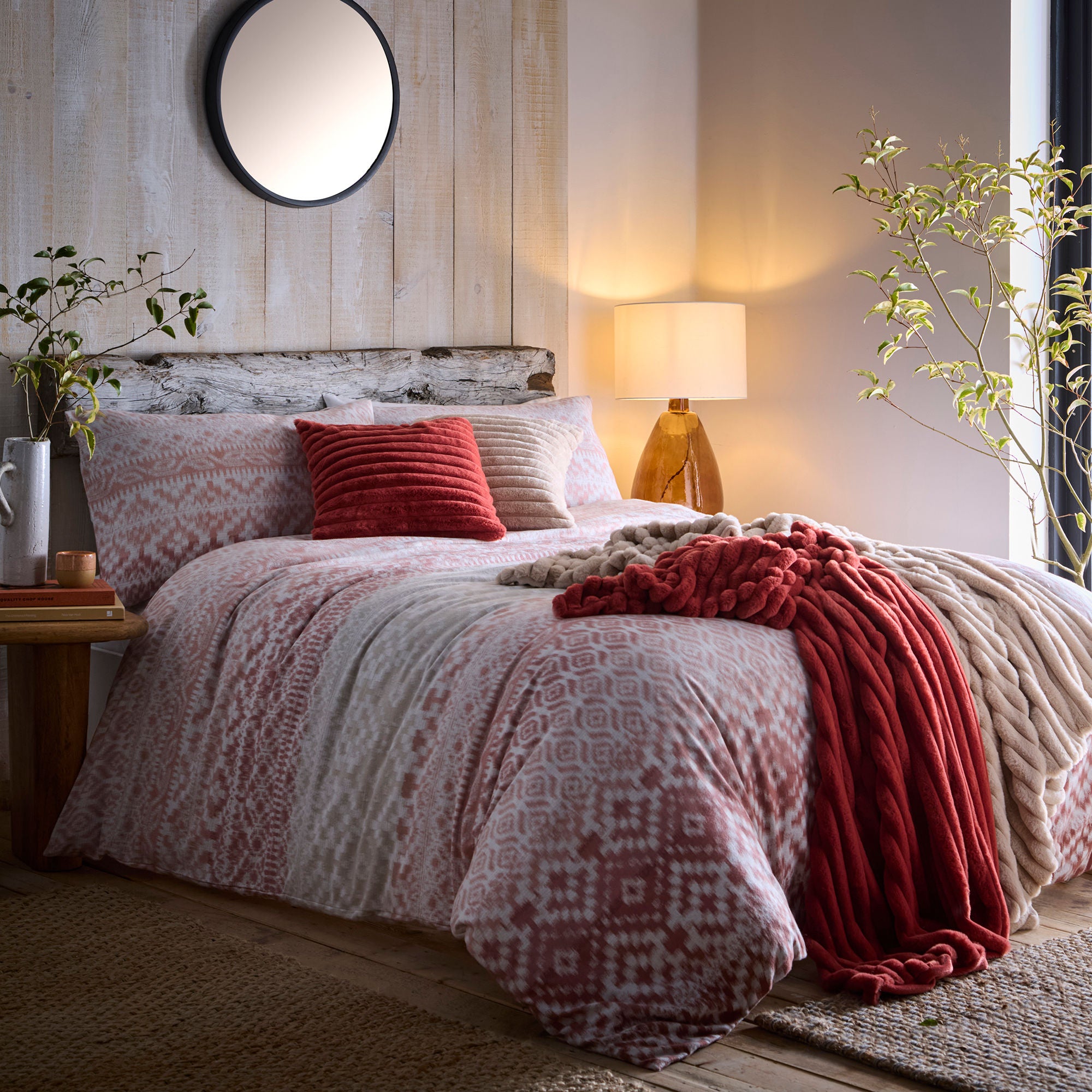 Bergen Duvet Cover Set by Appletree Hygge in Terracotta - Duvet Cover Set - Appletree Hygge