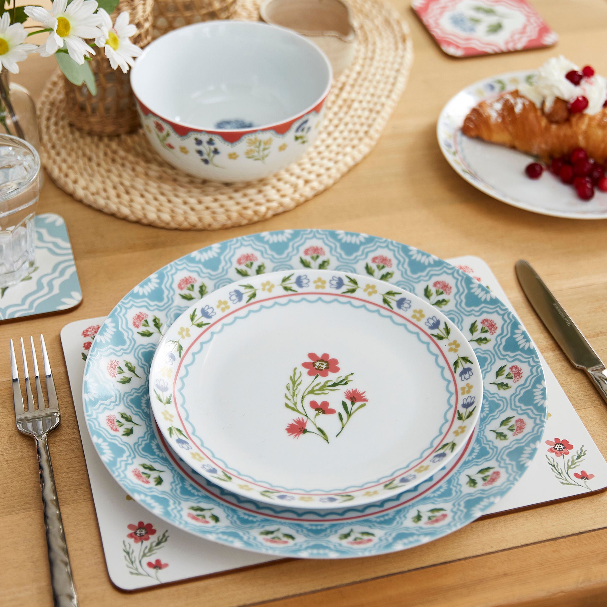 Ulster Weavers Boho Floral Dinner Plate - Porcelain One Size in Multi - Plates - Ulster Weavers
