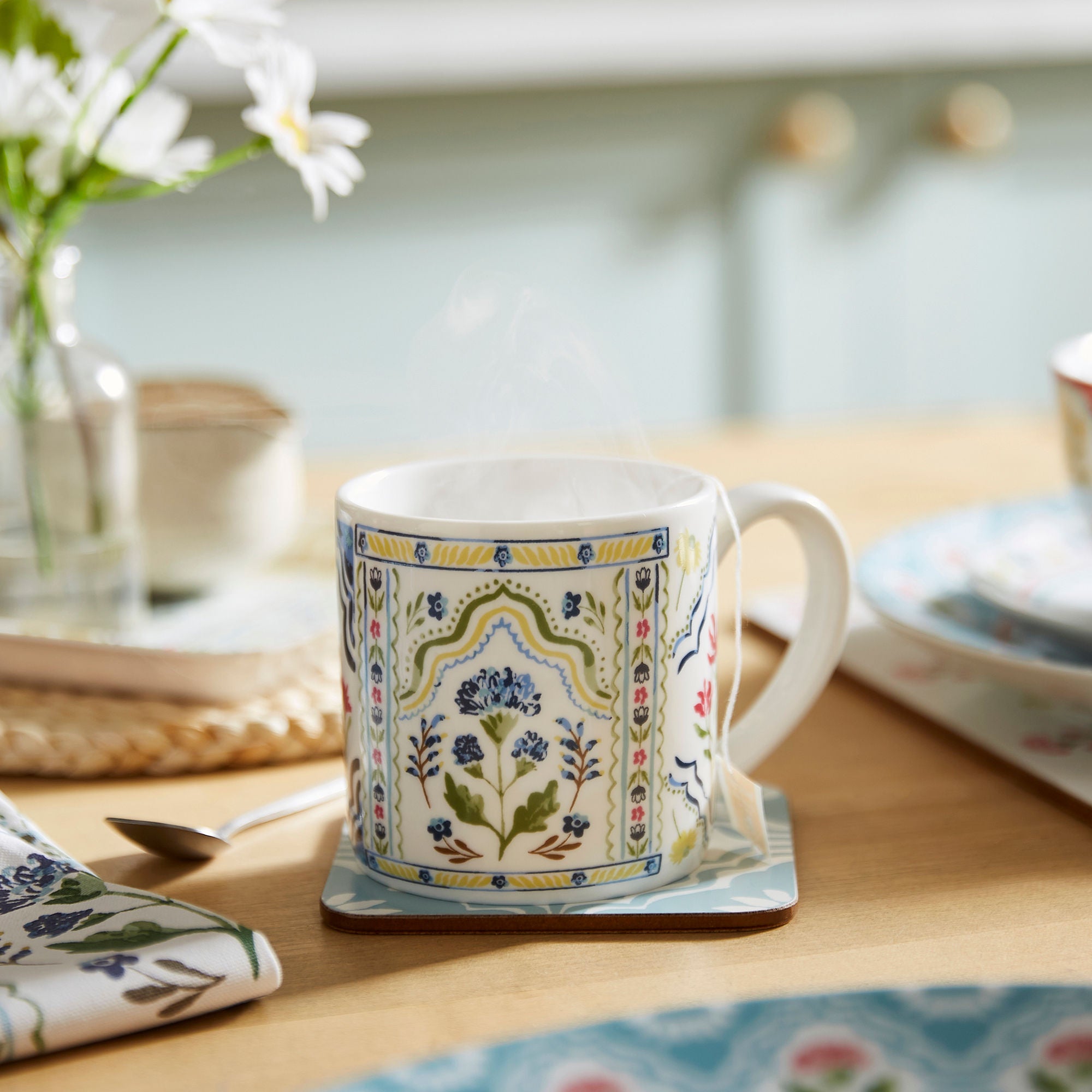 Ulster Weavers Boho Floral Mug - New Bone China 250ml in Multi - Mug - Ulster Weavers