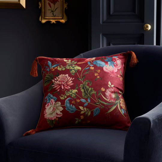 Bejewelled Cushion in Spice 43 x 43cm