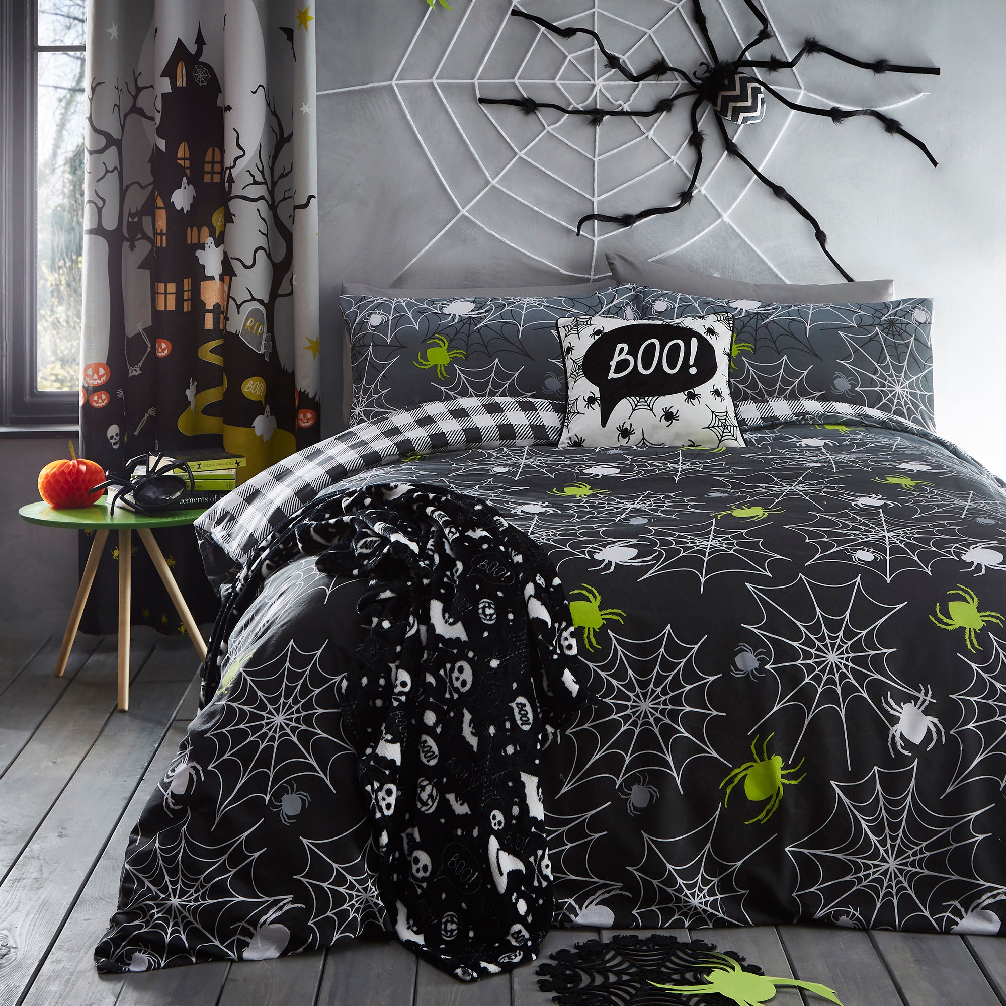Boo Throw by Bedlam in Black 120 x 150cm - Throw - Bedlam