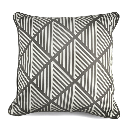 Brooklyn Cushion in Grey 43 x 43cm