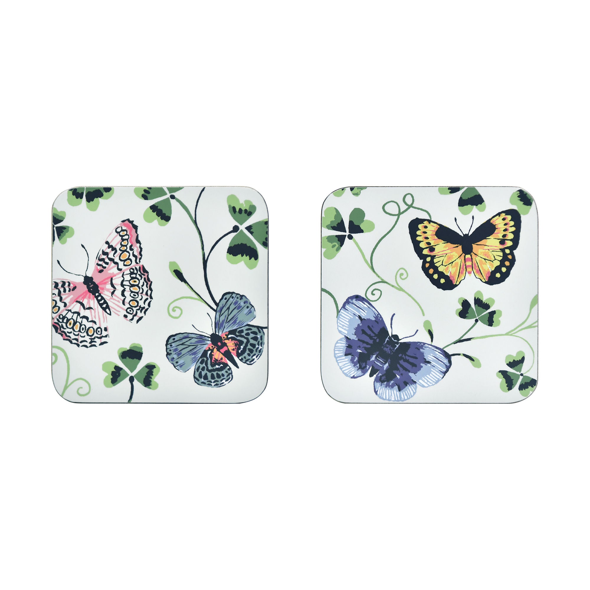 Butterfly Grove Coasters 4 Pack in Blue - Coaster - Ulster Weavers