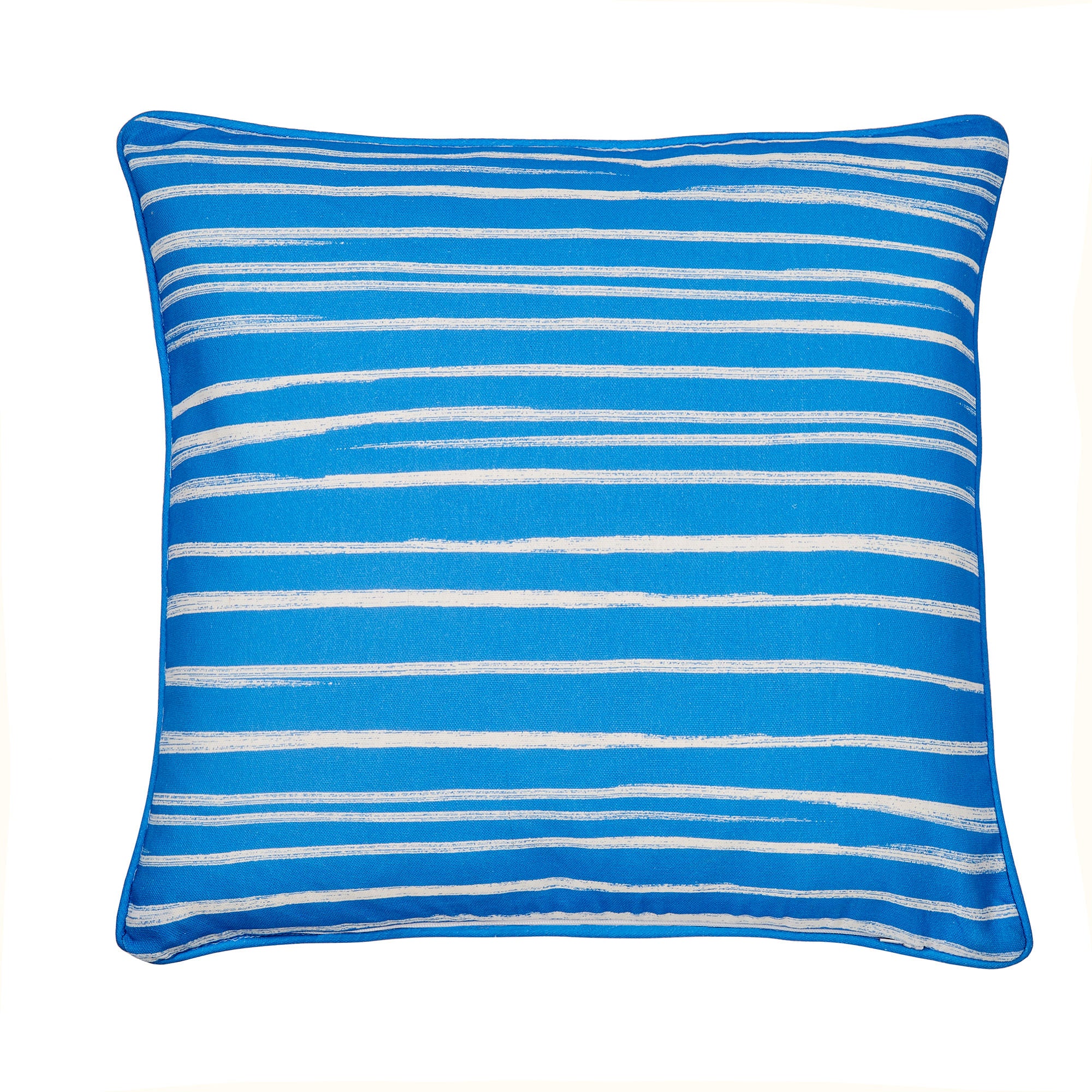 Beach Huts Outdoor Cushion by Fusion in Blue 43 x 43cm - Cushion - Fusion