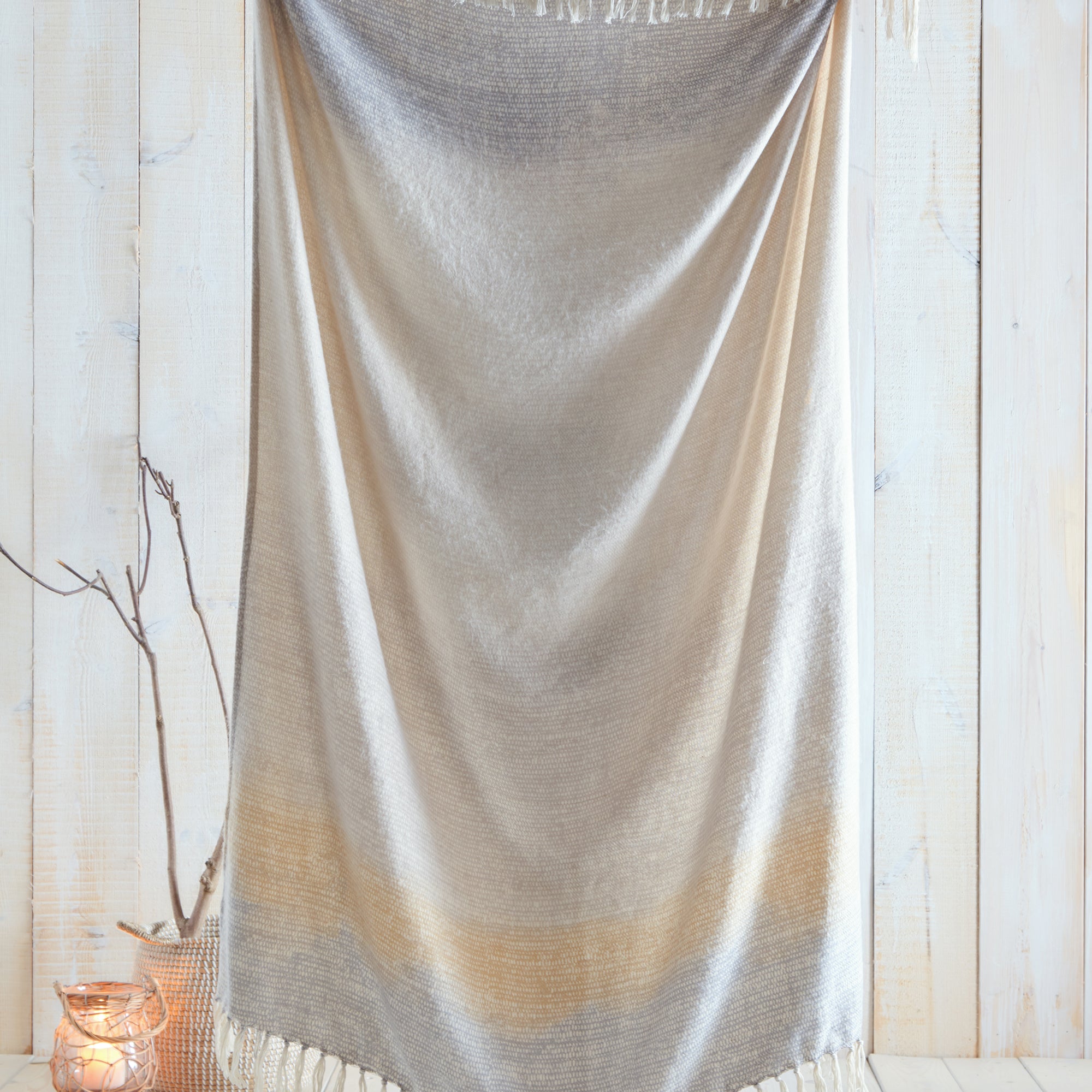 Bretton Throw by Drift Home in Ochre 130 x 180cm - Throw - Drift Home
