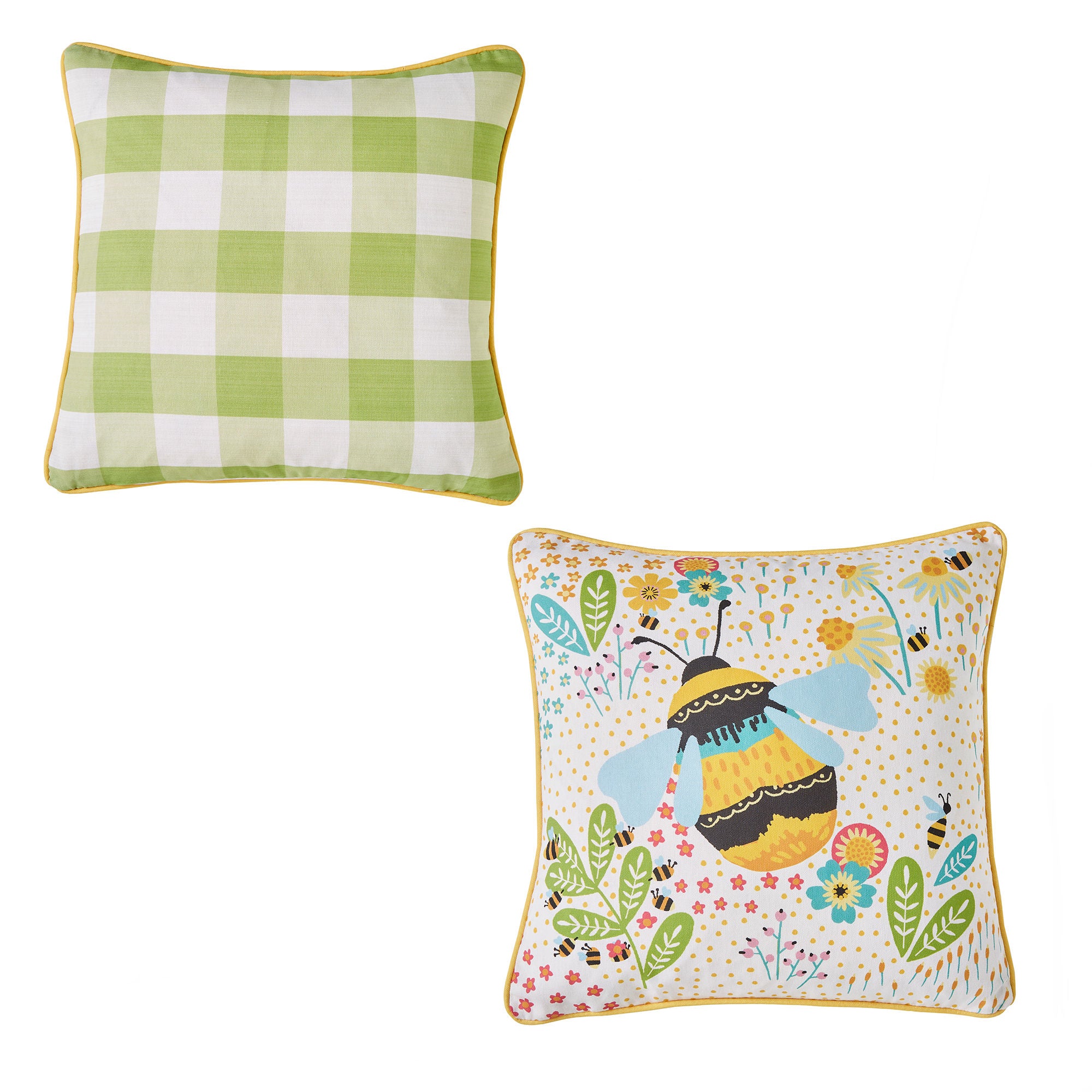 Buzzy Bee Outdoor Cushion by Fusion in Ochre 43 x 43cm - Cushion - Fusion