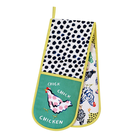 Chick Chicken Double Oven Glove in Yellow