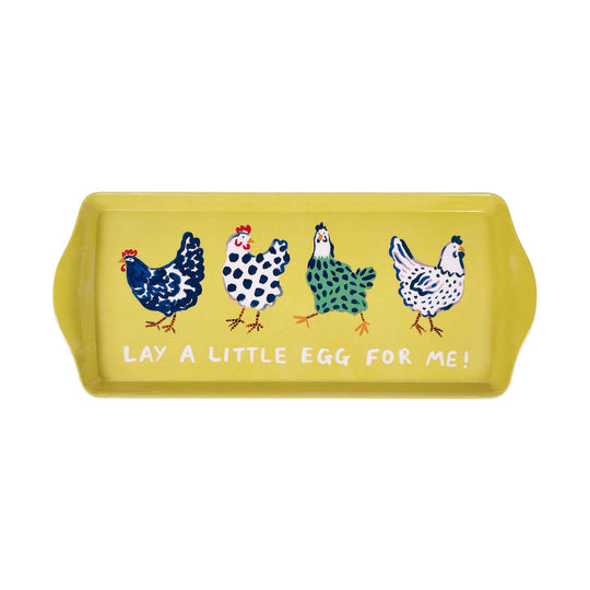 Chick Chicken Small Serving Tray in Yellow