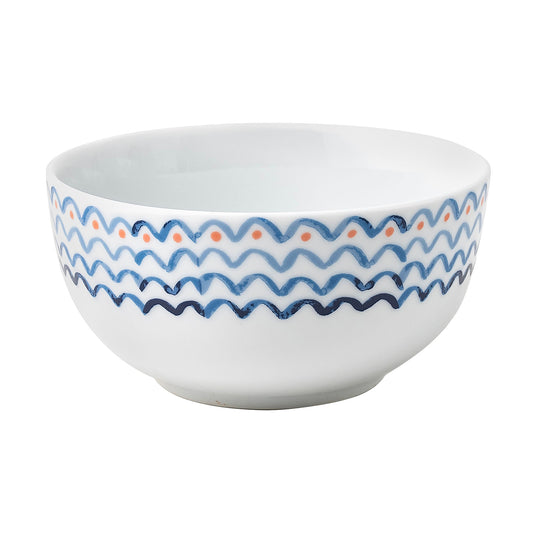 Catch of the Day Porcelain Bowl in Multicolour