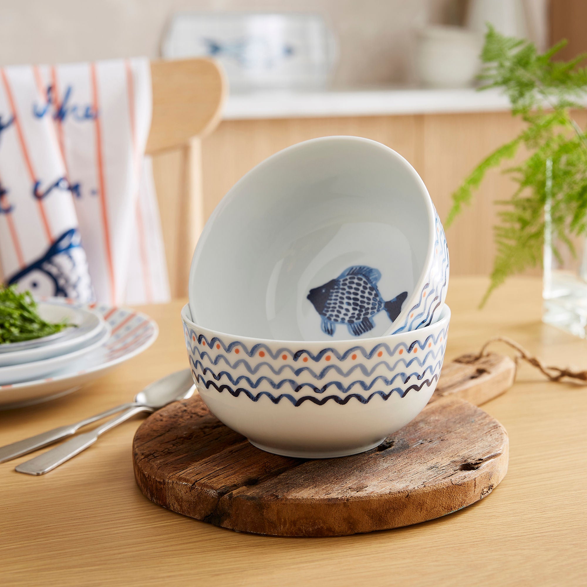 Ulster Weavers Catch of the Day Bowl - Porcelain  One Size in Multi - Bowls - Ulster Weavers