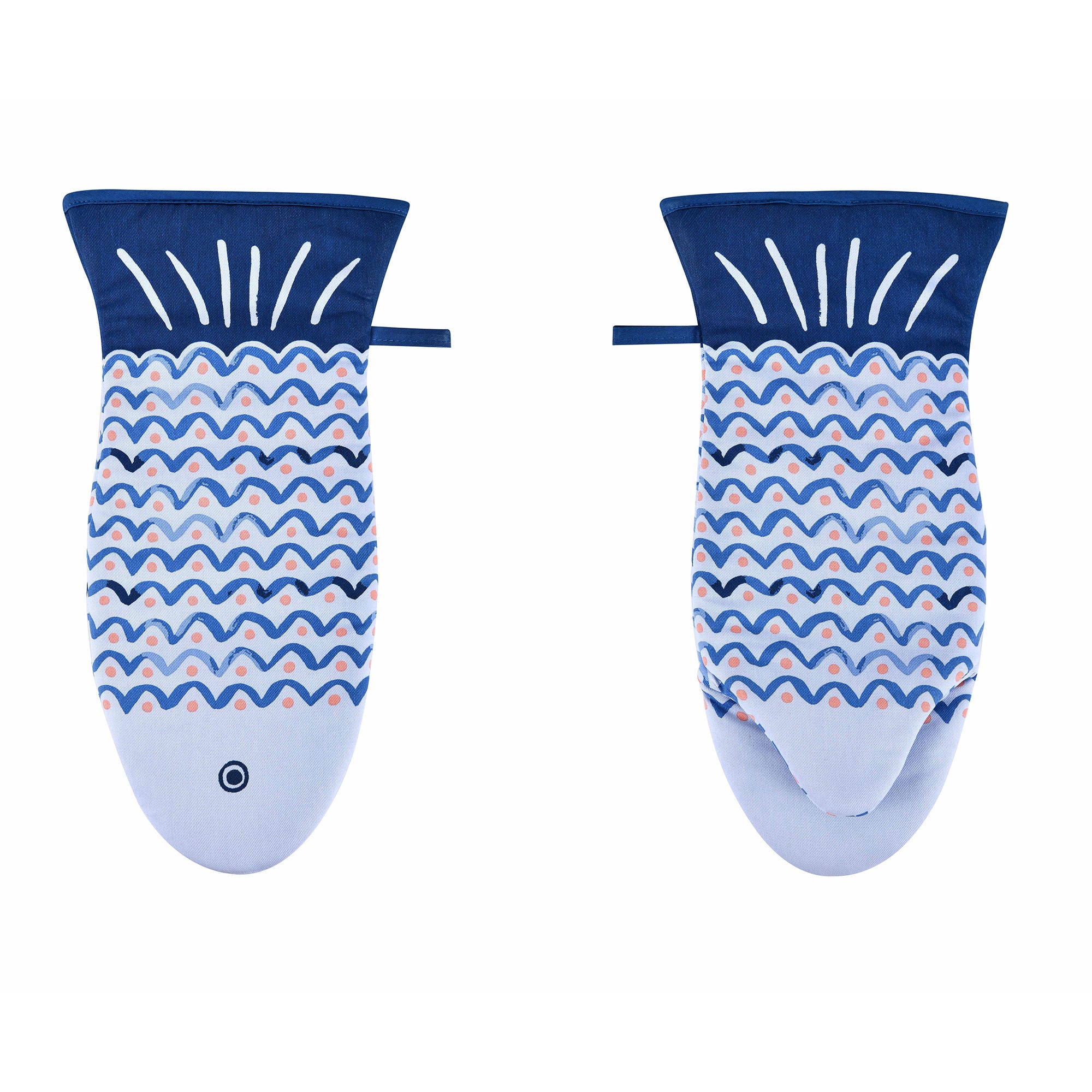 Ulster Weavers Catch of the Day Gauntlet Oven Glove One Size in Multi - Gauntlet Oven Glove - Ulster Weavers