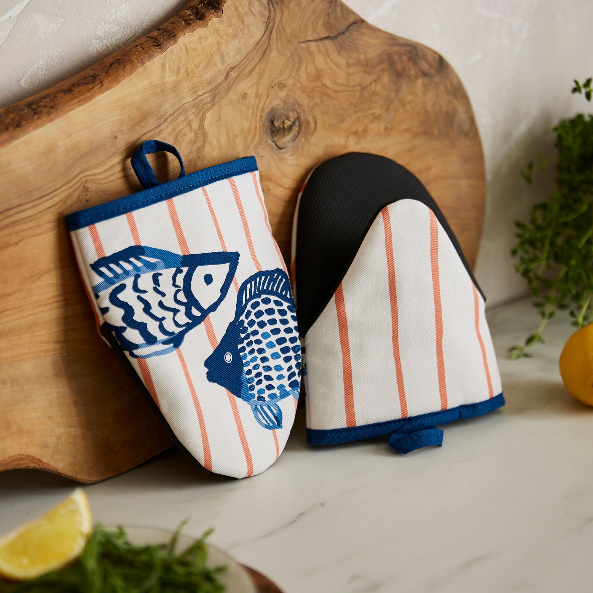 Ulster Weavers Catch of the Day Microwave Mitts - Pair One Size in Multi - Micro Mitts - Ulster Weavers