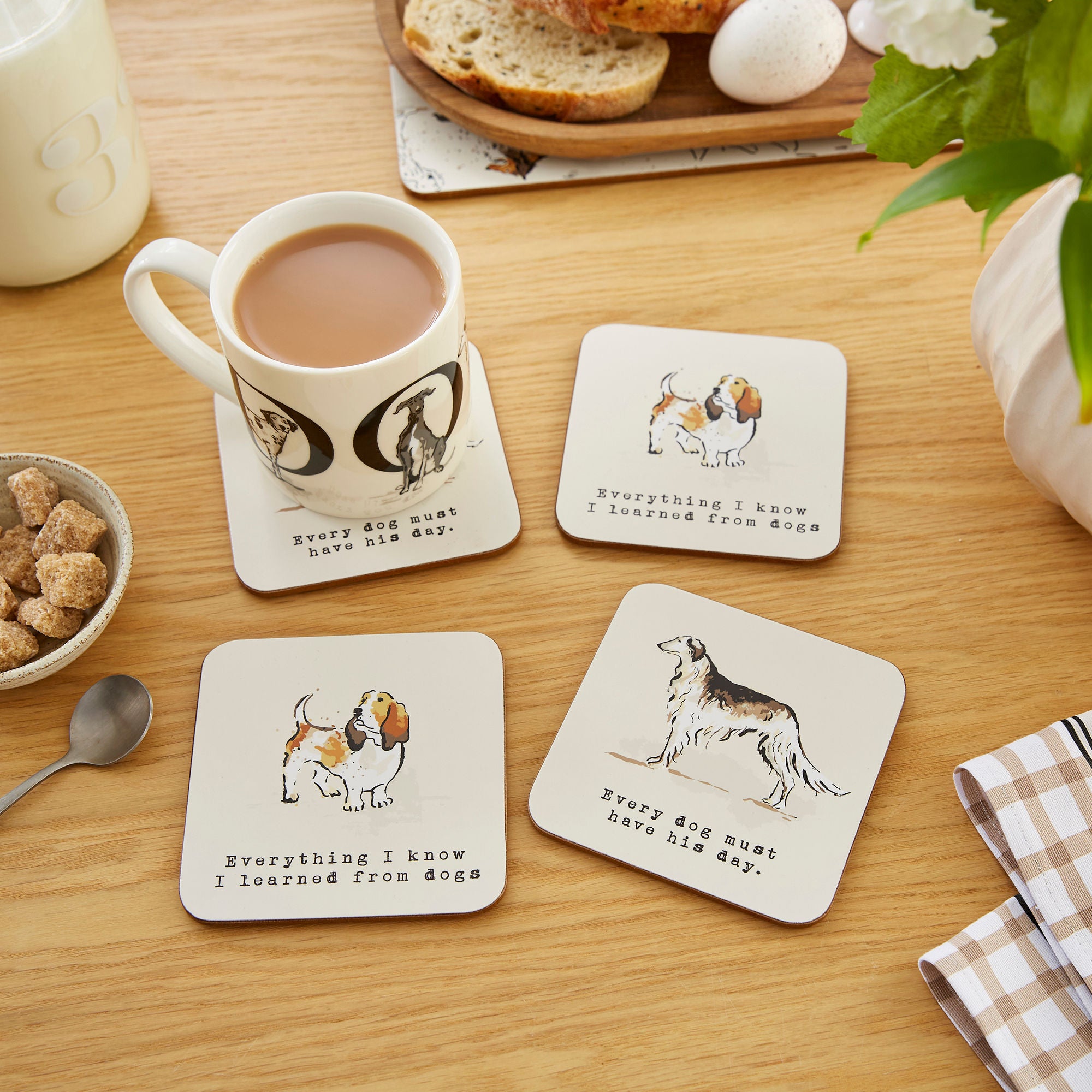 Country Dogs Bone China Mug in Brown - Mug - Ulster Weavers