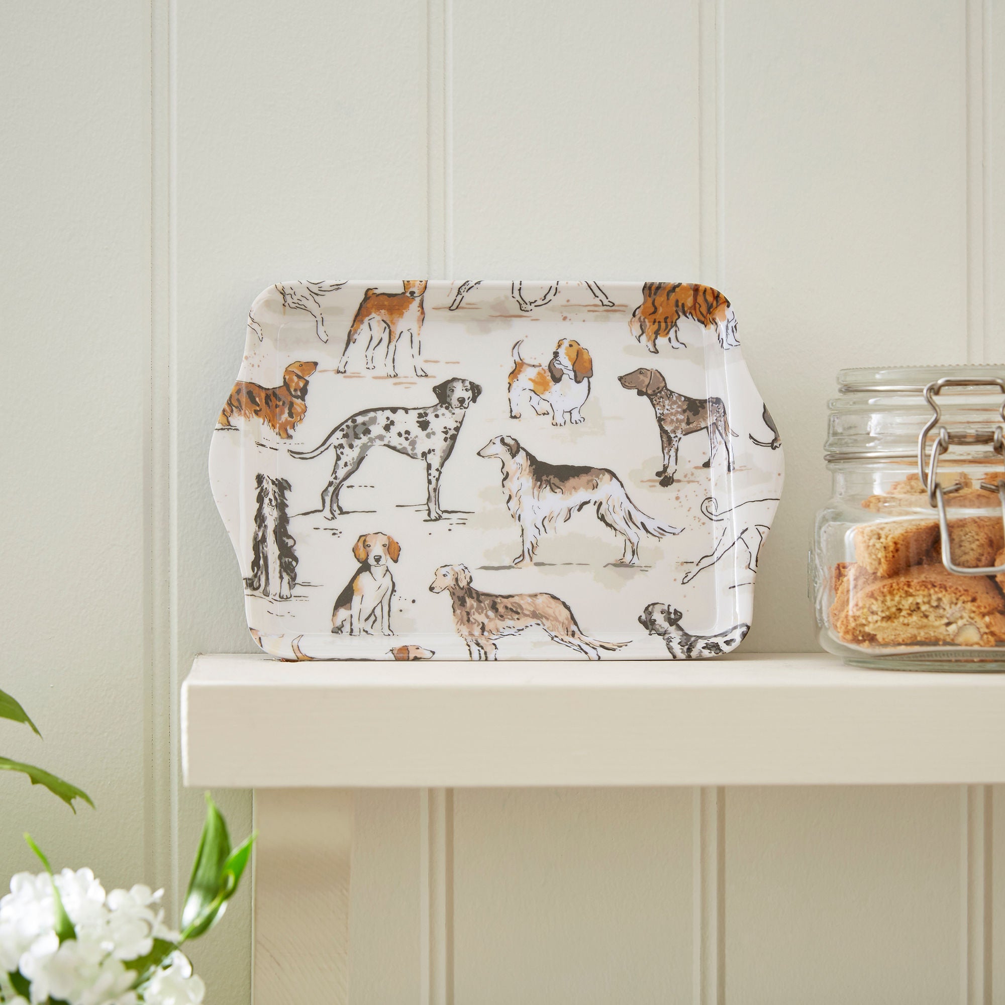 Country Dogs Scatter Tray in Brown - Tray - Ulster Weavers