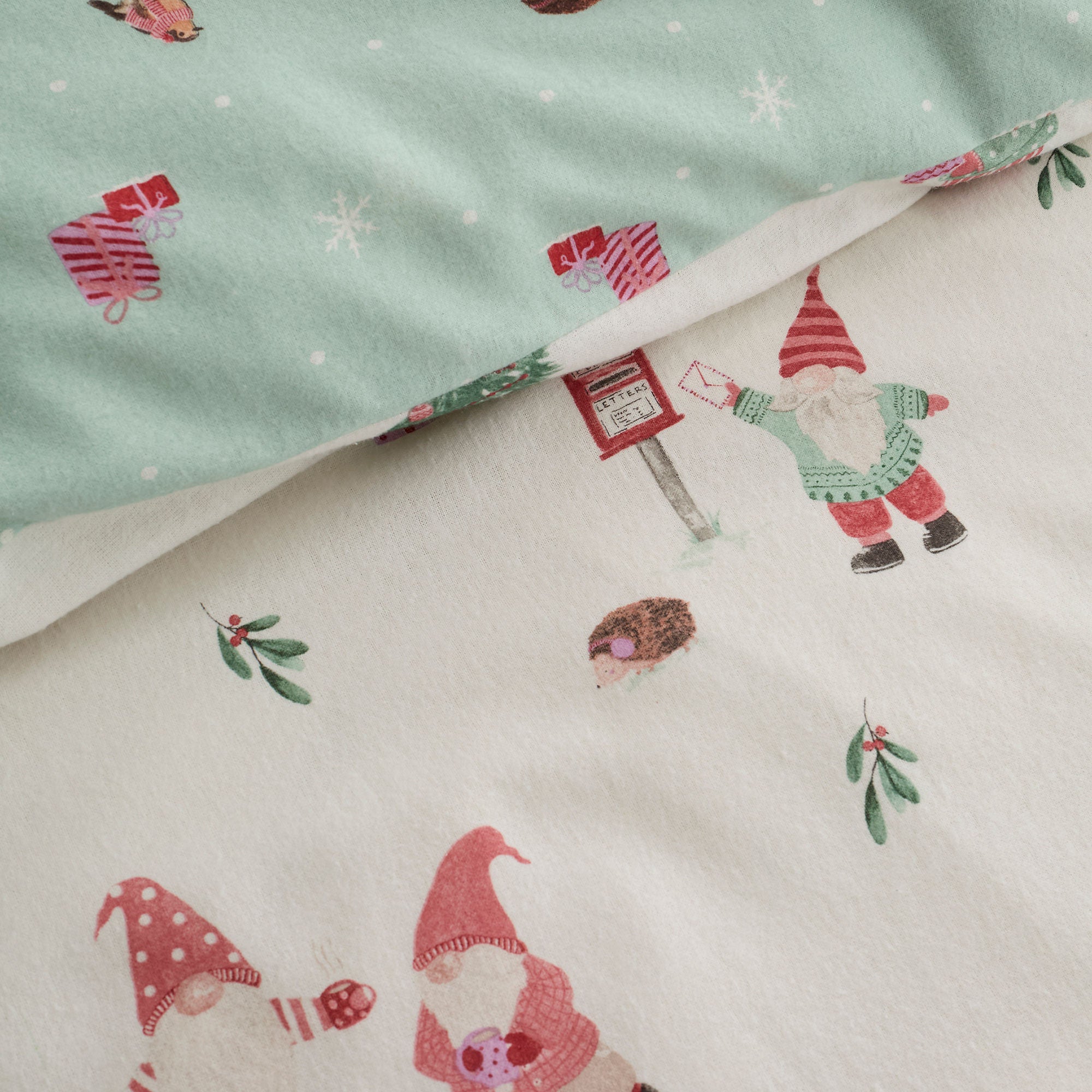 Christmas Gonks Duvet Cover Set in Natural