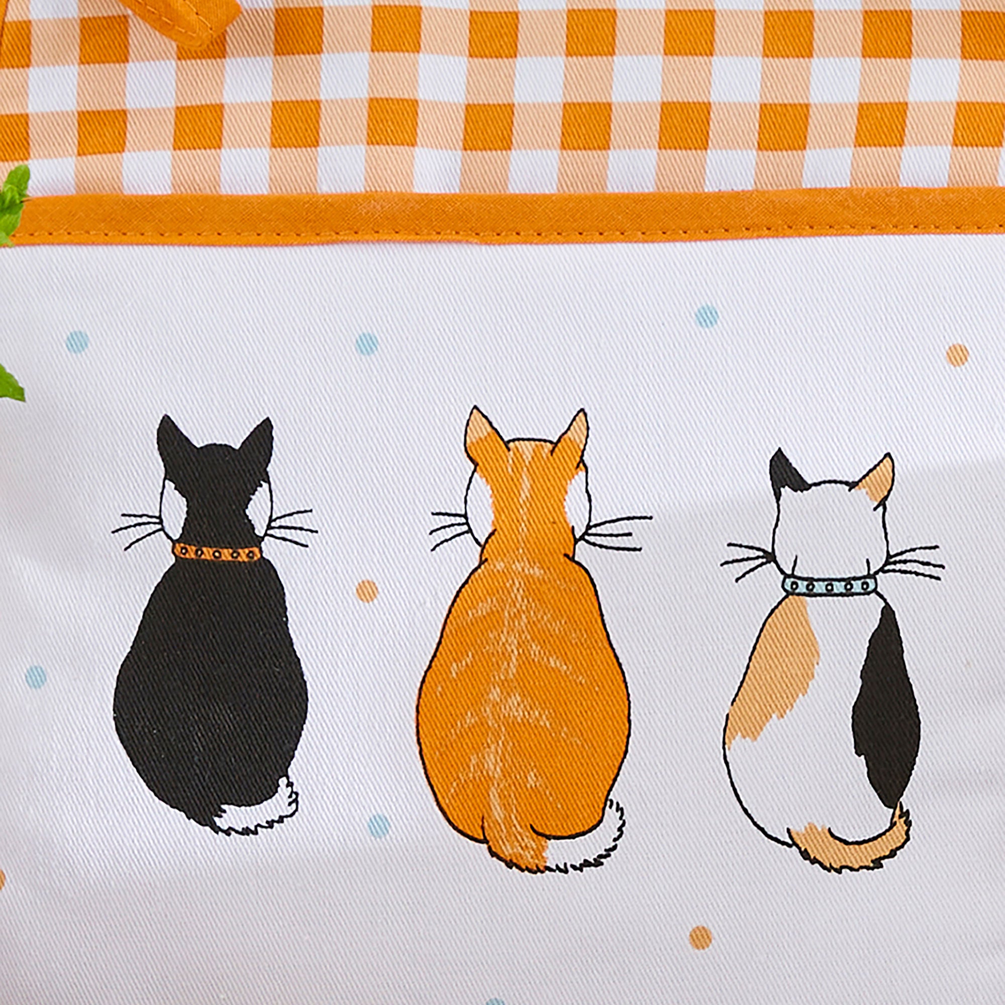 Cats In Waiting 2026 Pot Mitt in Orange - Pot Mitt - Ulster Weavers