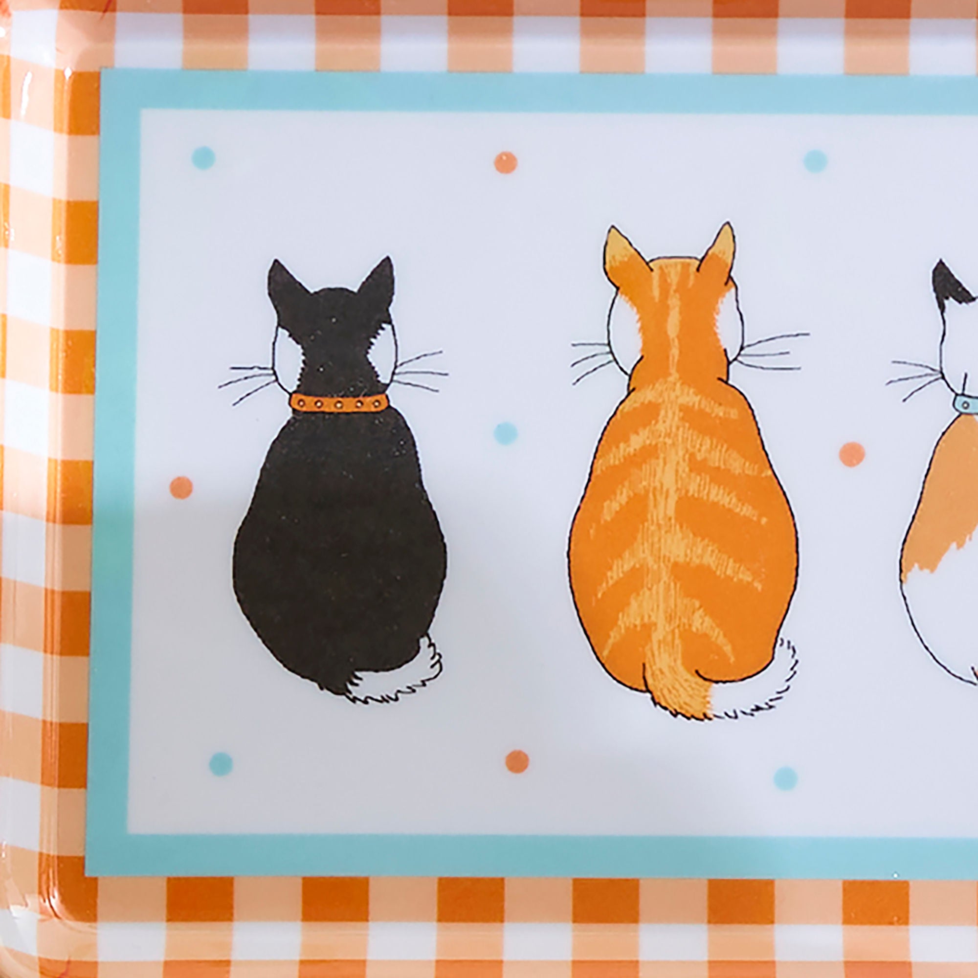 Cats In Waiting 2026 Scatter Tray in Orange - Tray - Ulster Weavers