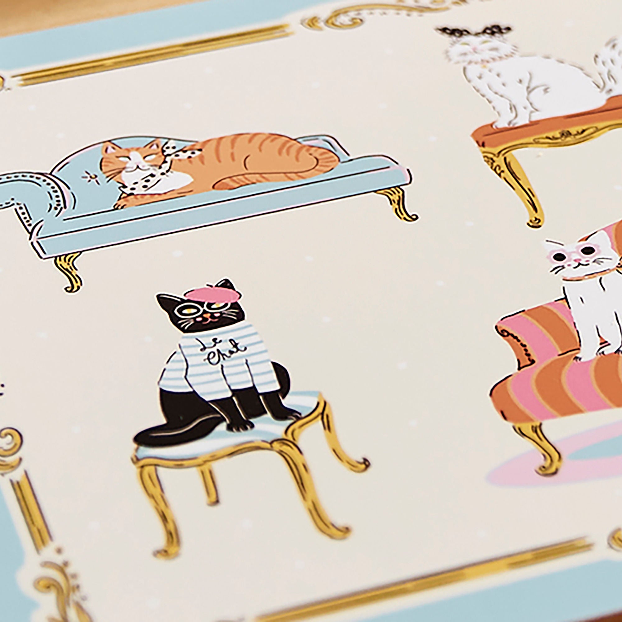 Ulster Weavers Cool Cats Placemat - 4 Pack One Size in Multi - Placemat - Ulster Weavers