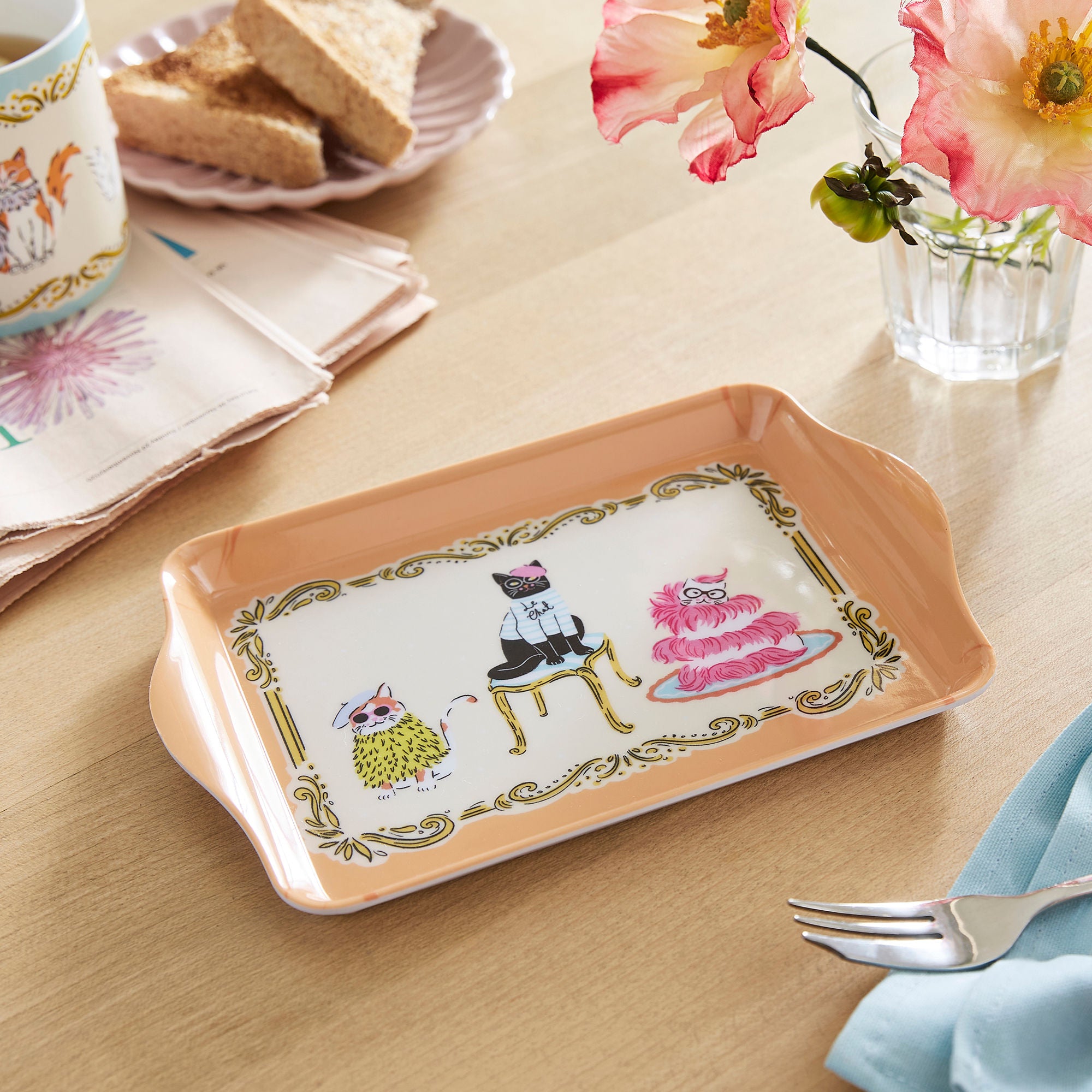 Ulster Weavers Cool Cats Tray - Scatter One Size in Multi - Tray - Ulster Weavers