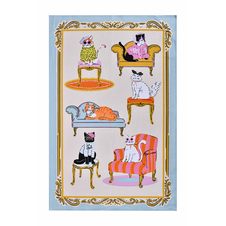 Ulster Weavers Cool Cats Tea Towel - Cotton One Size in Multi