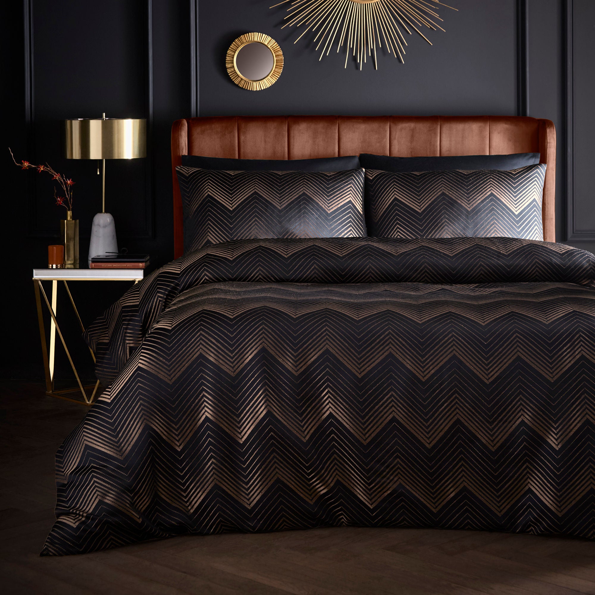 Cocktail Duvet Cover Set in Black - Duvet Cover Set - Laurence Llewelyn-Bowen