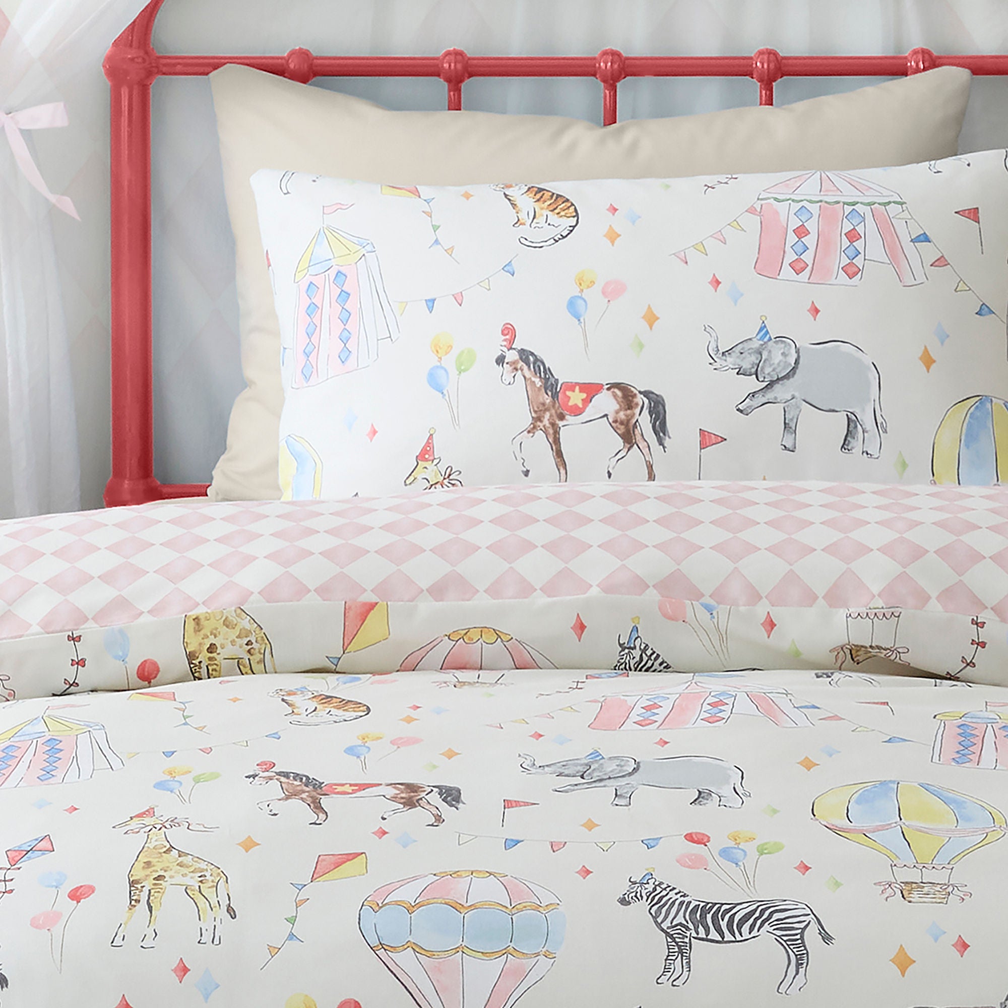Circus Time Duvet Cover Set in Multicolour - Duvet Cover Set - Bedlam