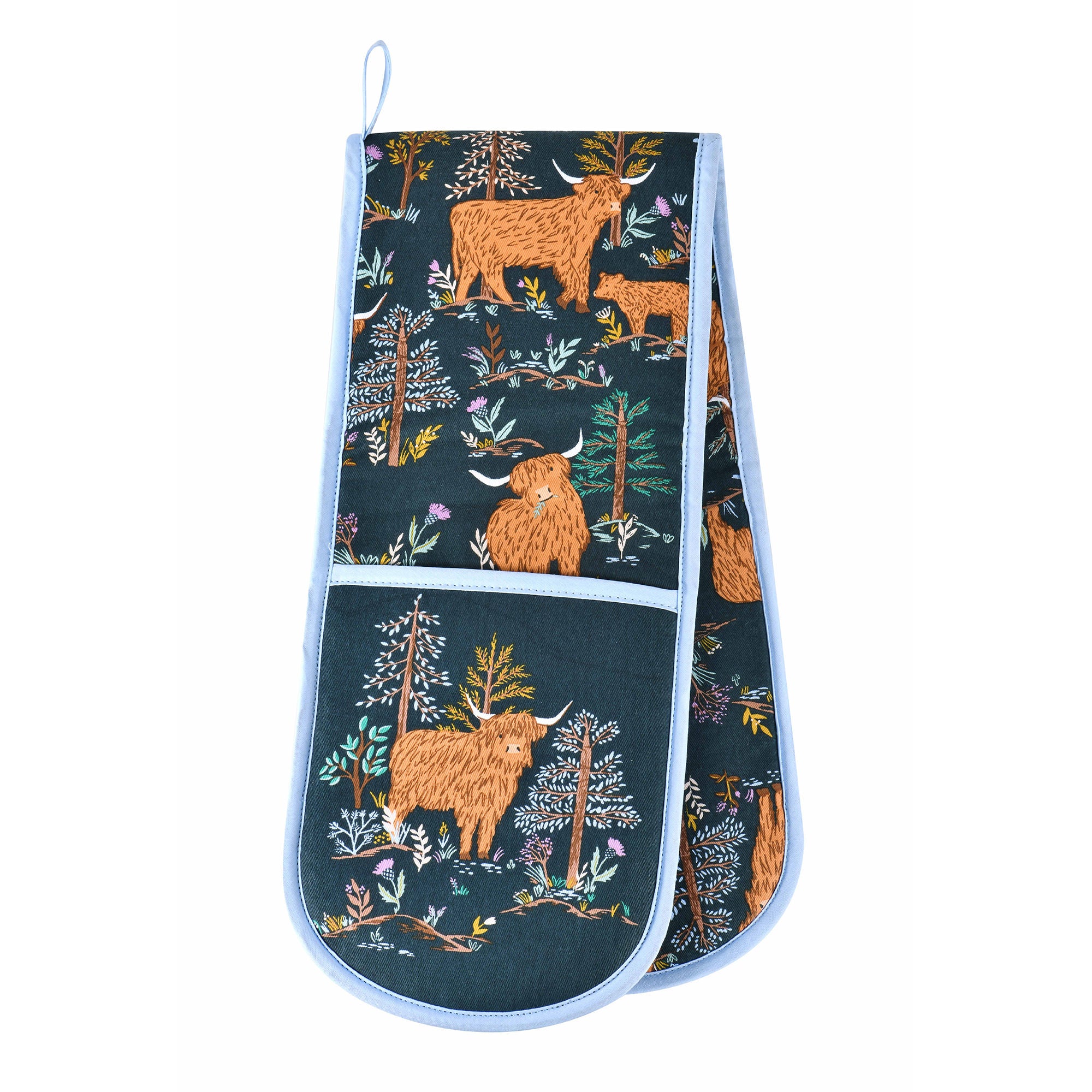 Ulster Weavers Connie the Cow Double Oven Glove One Size in Navy - Double Oven Glove - Ulster Weavers