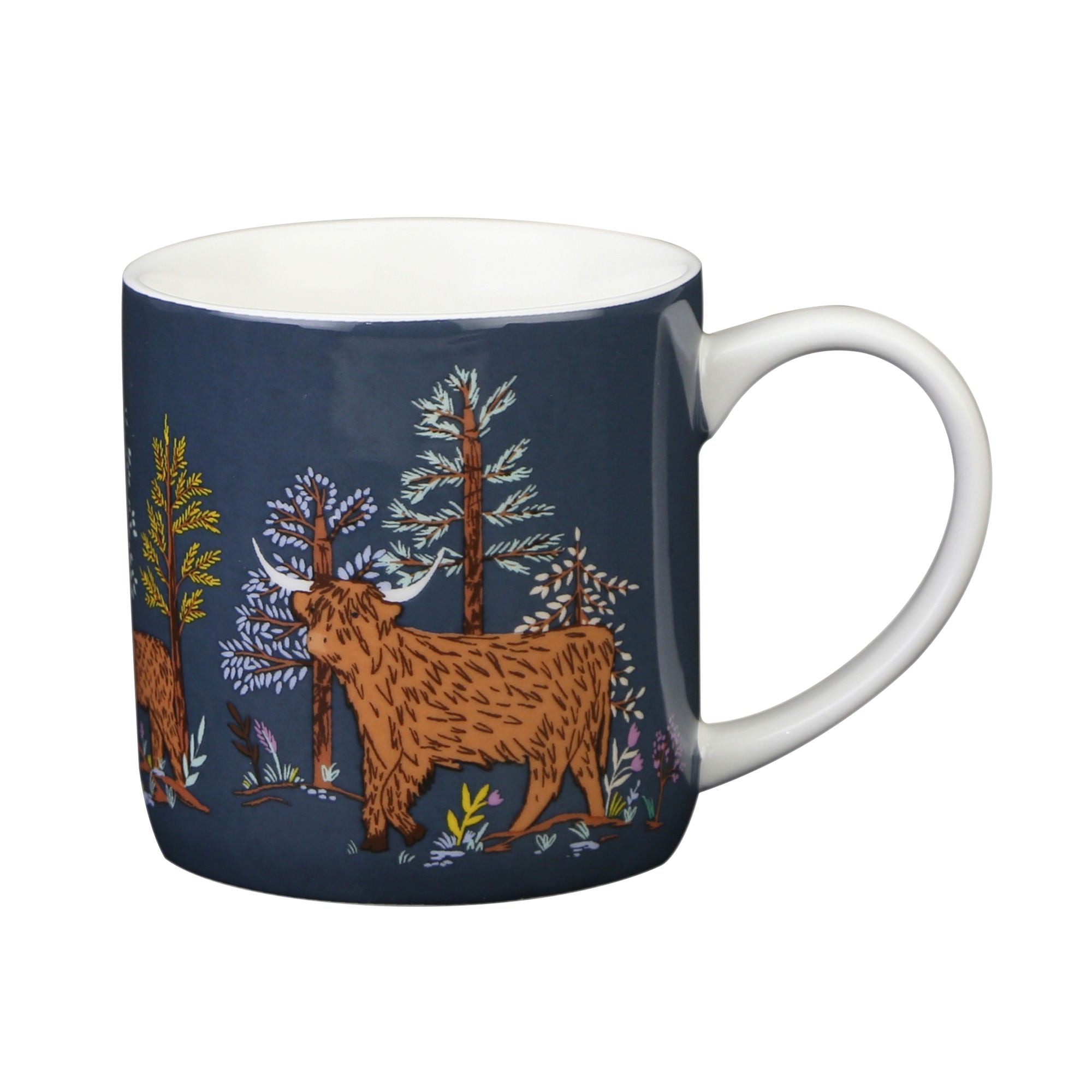 Ulster Weavers Connie the Cow Mug - New Bone China 250ml in Navy - Mug - Ulster Weavers