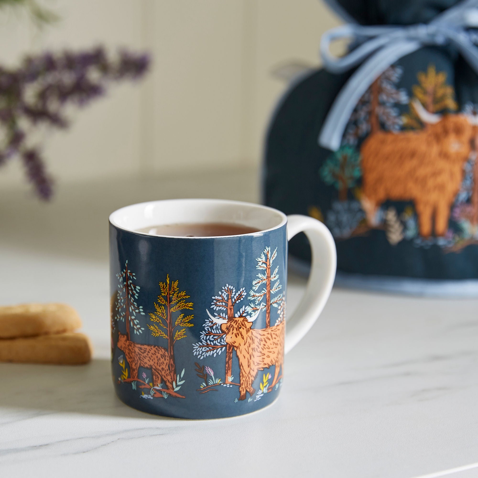 Ulster Weavers Connie the Cow Mug - New Bone China 250ml in Navy - Mug - Ulster Weavers