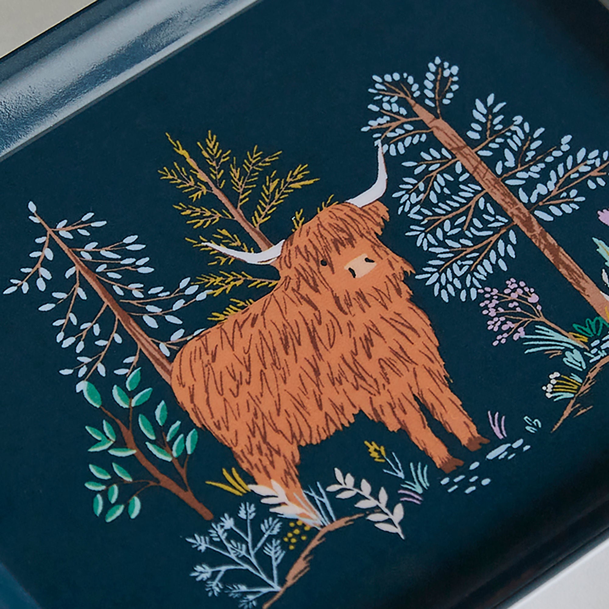 Ulster Weavers Connie the Cow Tray - Scatter One Size in Navy - Tray - Ulster Weavers