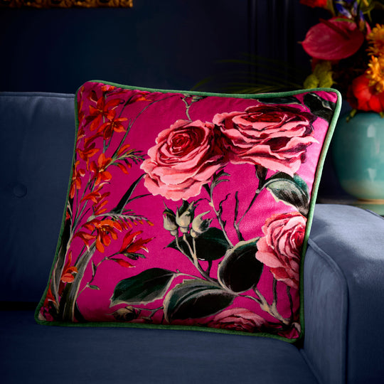 Cotswold Fantasia Dawn Cushion in Pink 43 x 43cm