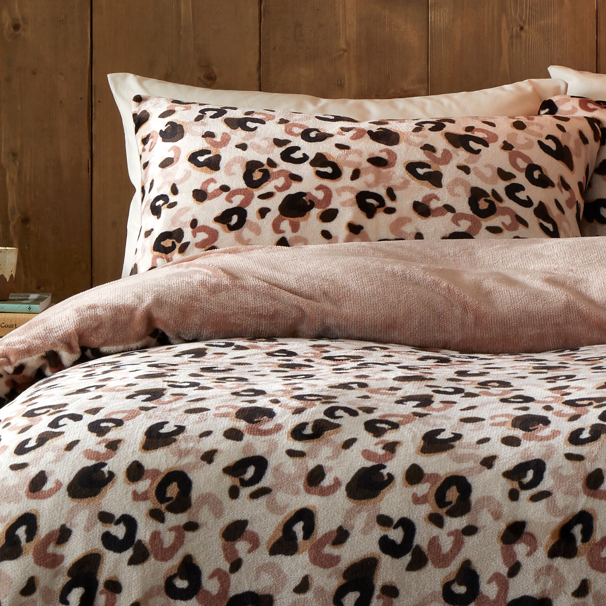 Cosy Leopard Duvet Cover Set in Natural - Duvet Cover Set - Fusion